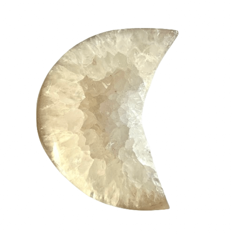 Agate Crystal Crescent Moon Geode - The Crescent Moon