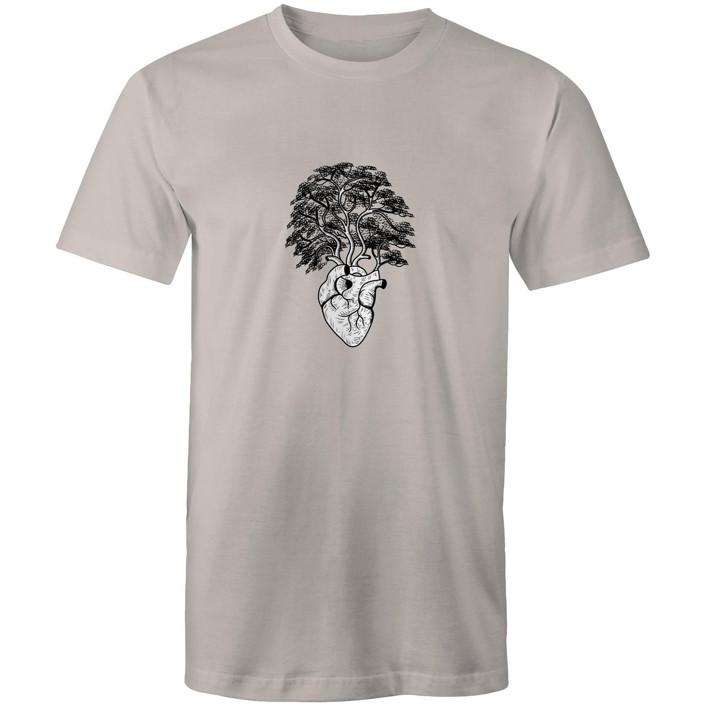 Earthfolk Printed T shirt - Mens Relaxed Fit - Grow a Heart