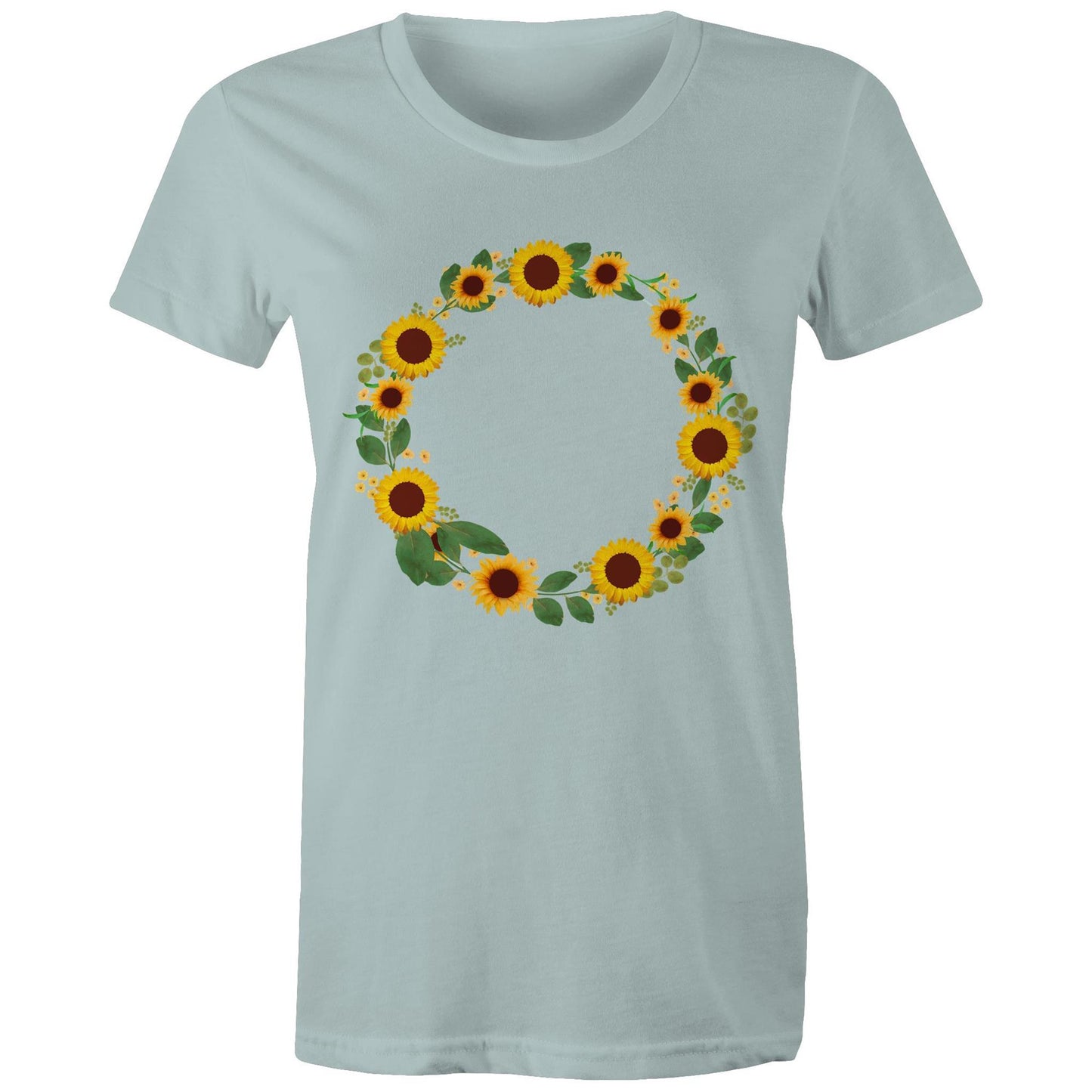 Women's Earthfolk T shirt - Sunflower Fairy Ring - The Crescent Moon