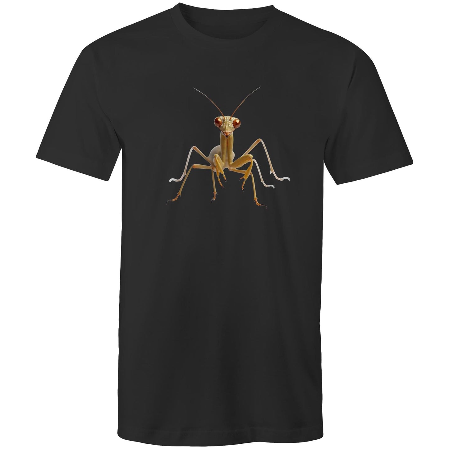 Men's Earthfolk Printed T shirt - Praying Mantis - The Crescent Moon