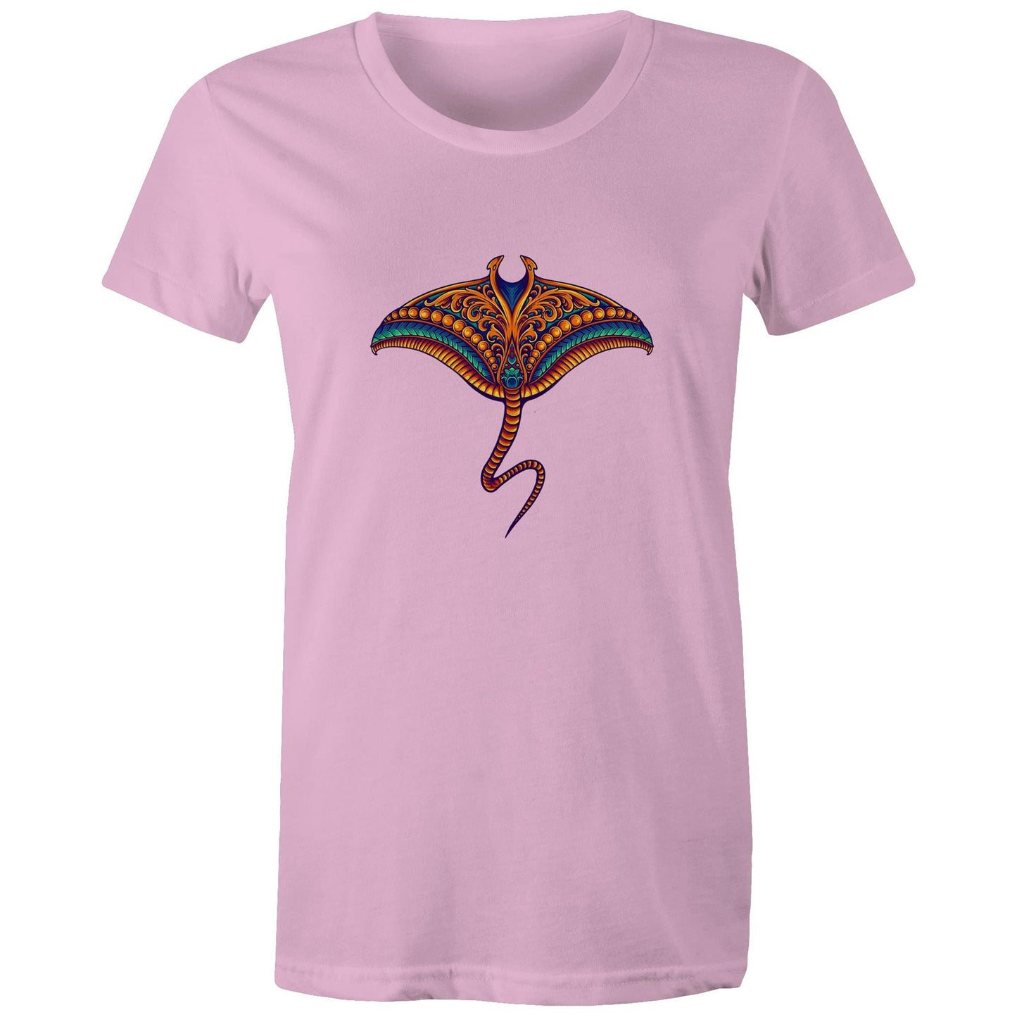 Women's Earthfolk T shirt - Sting ray - The Crescent Moon