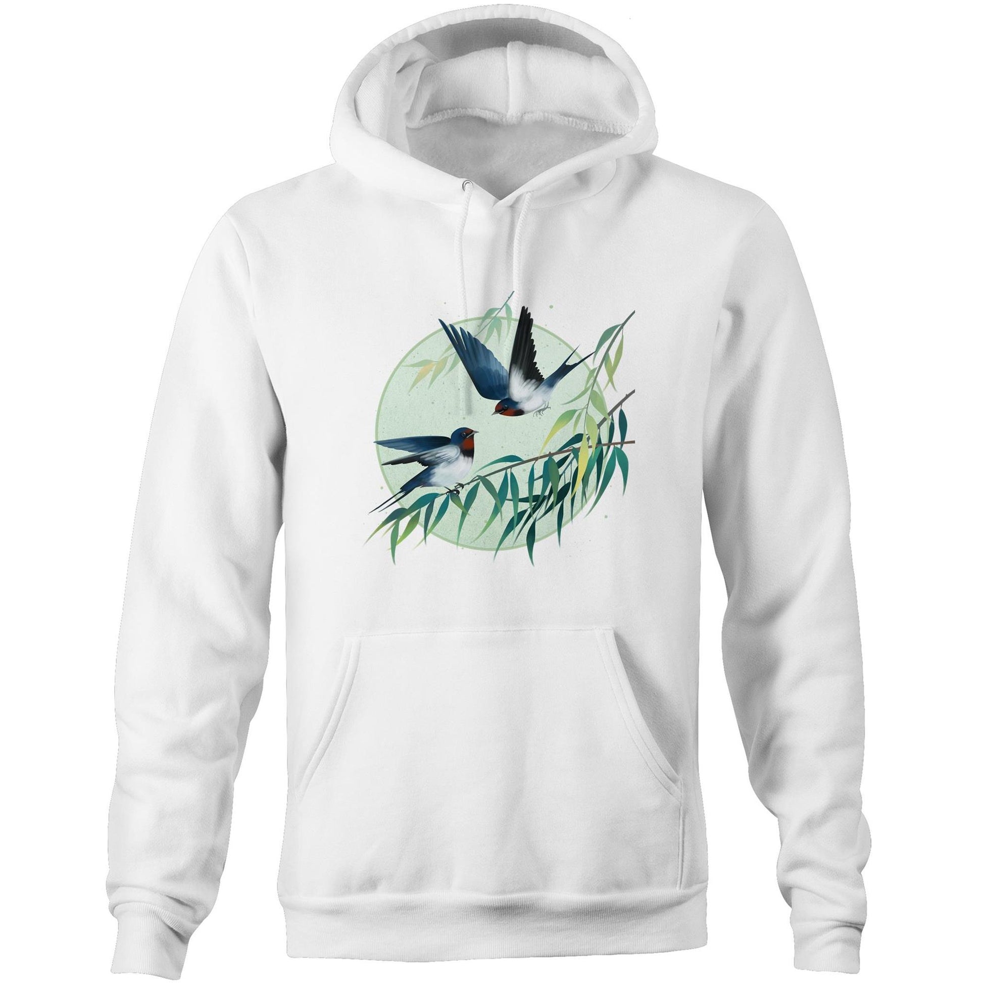 Unisex Earthfolk Hoodie - Spring Swallows - The Crescent Moon