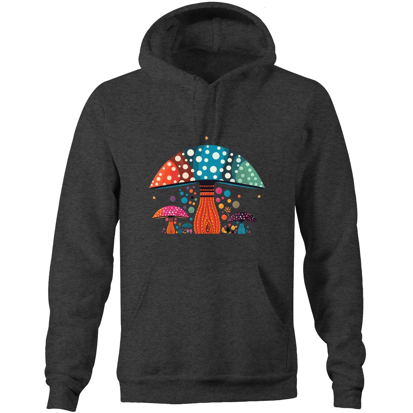 Unisex Earthfolk Hoodie - Zingy Mushrooms - The Crescent Moon