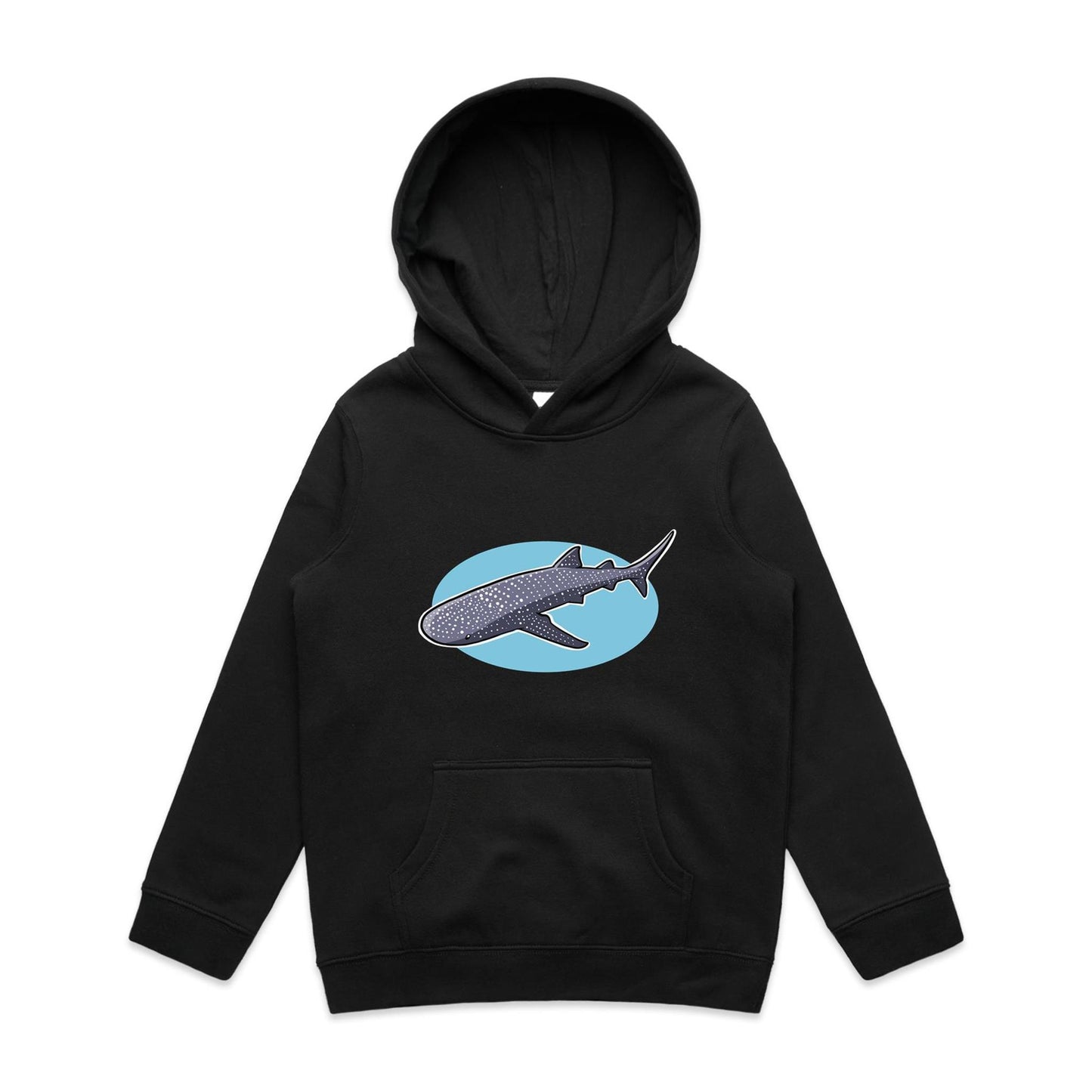 Kid's Earthfolk Hoodie - Cruising Whale Shark - The Crescent Moon