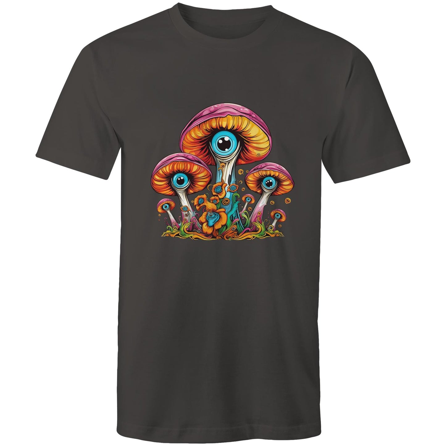 Men's Earthfolk T shirt - Psychedelic Mushroom - The Crescent Moon