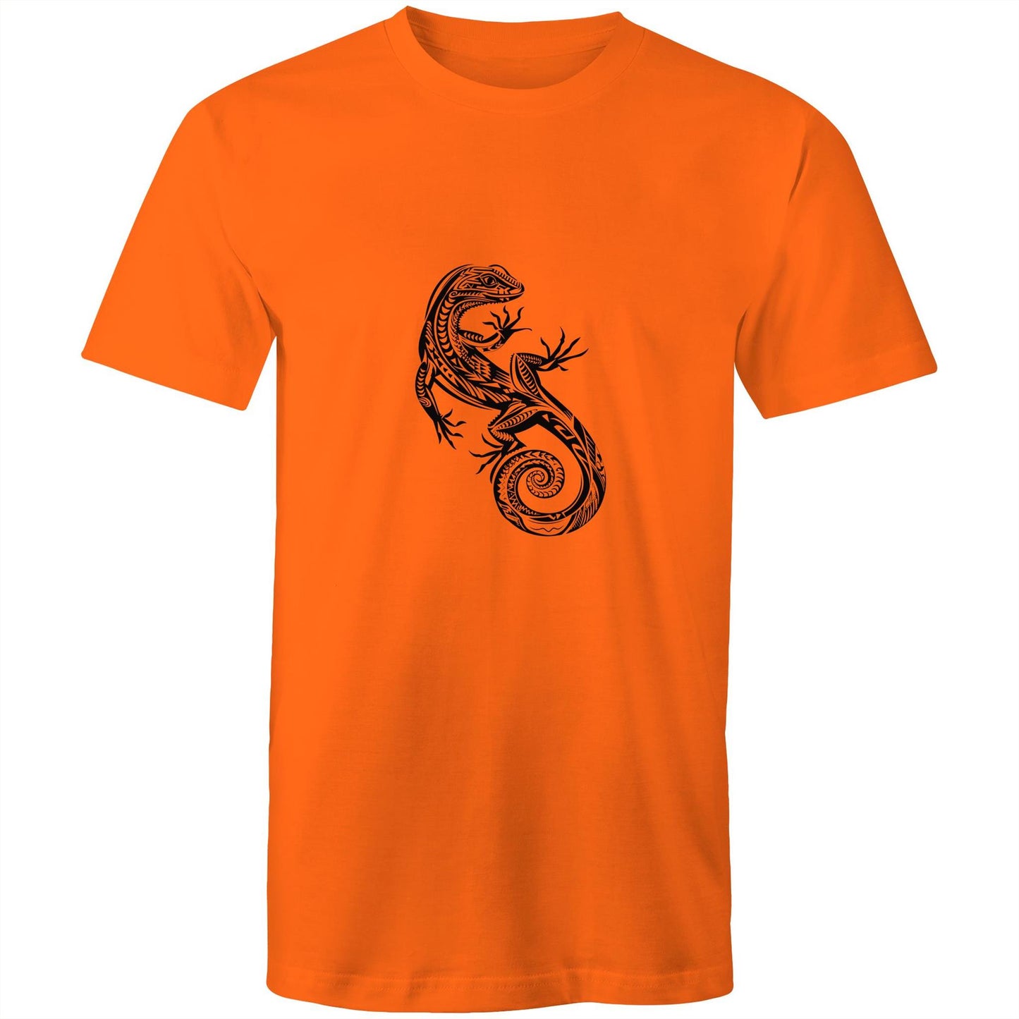 Men's Earthfolk T shirt - Totem Gecko - The Crescent Moon