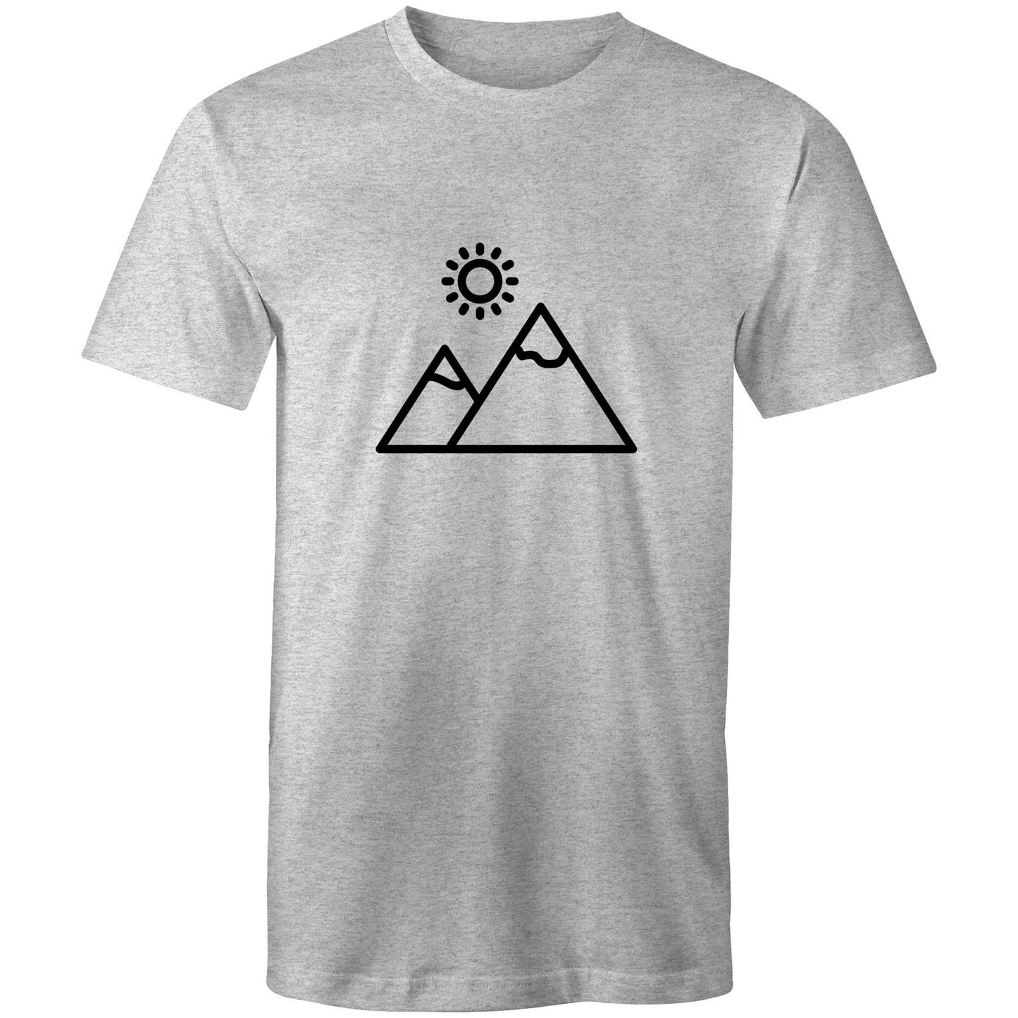 Men's Earthfolk T shirt - Monchrome Mountain - The Crescent Moon