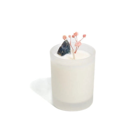 Tree Agate Crystal Candle - Positive Vibes