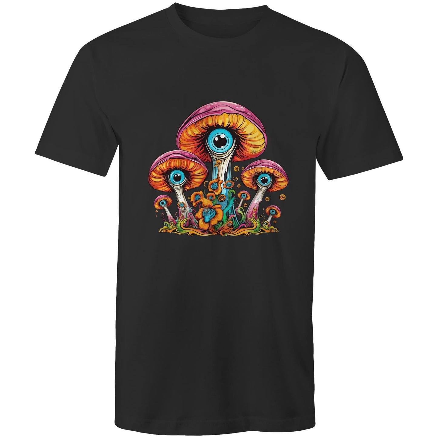 Men's Earthfolk T shirt - Psychedelic Mushroom - The Crescent Moon