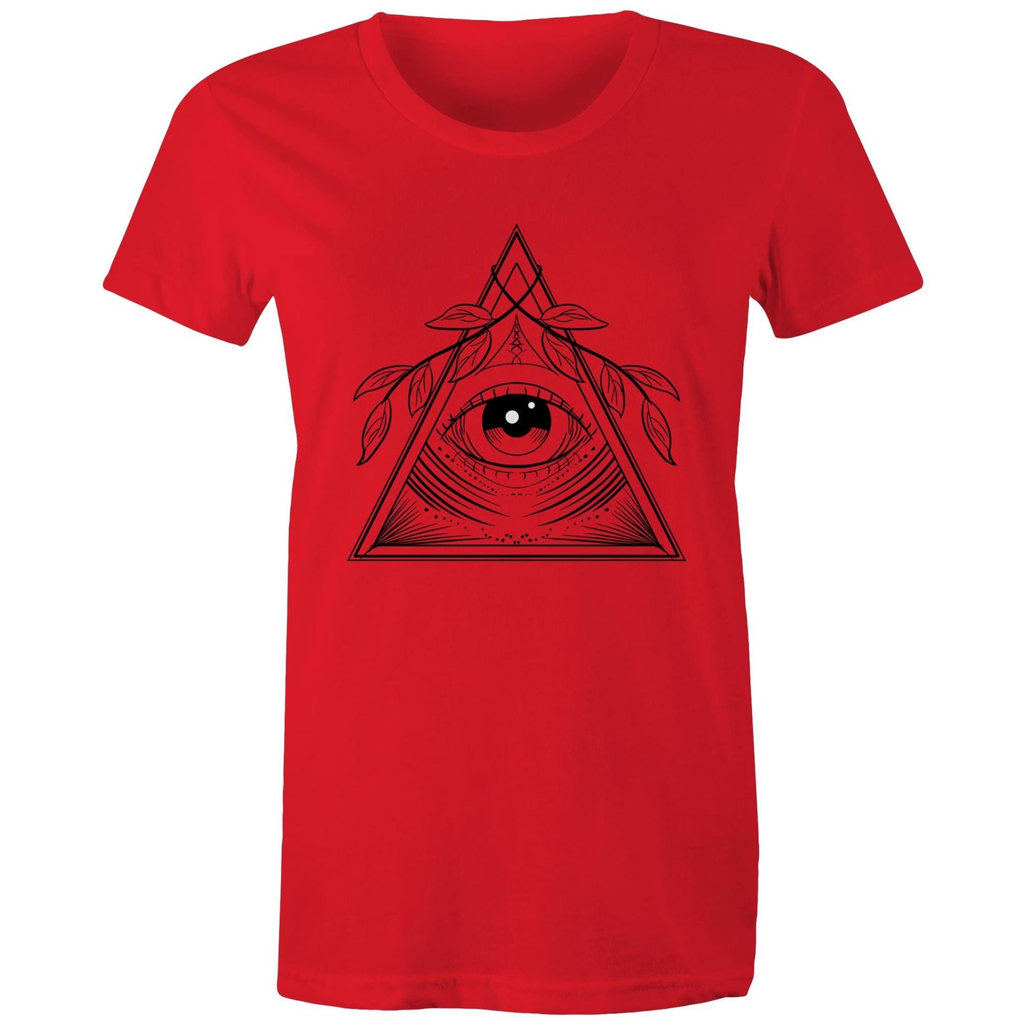 Womens Earthfolk T shirt - Natures Eye - The Crescent Moon