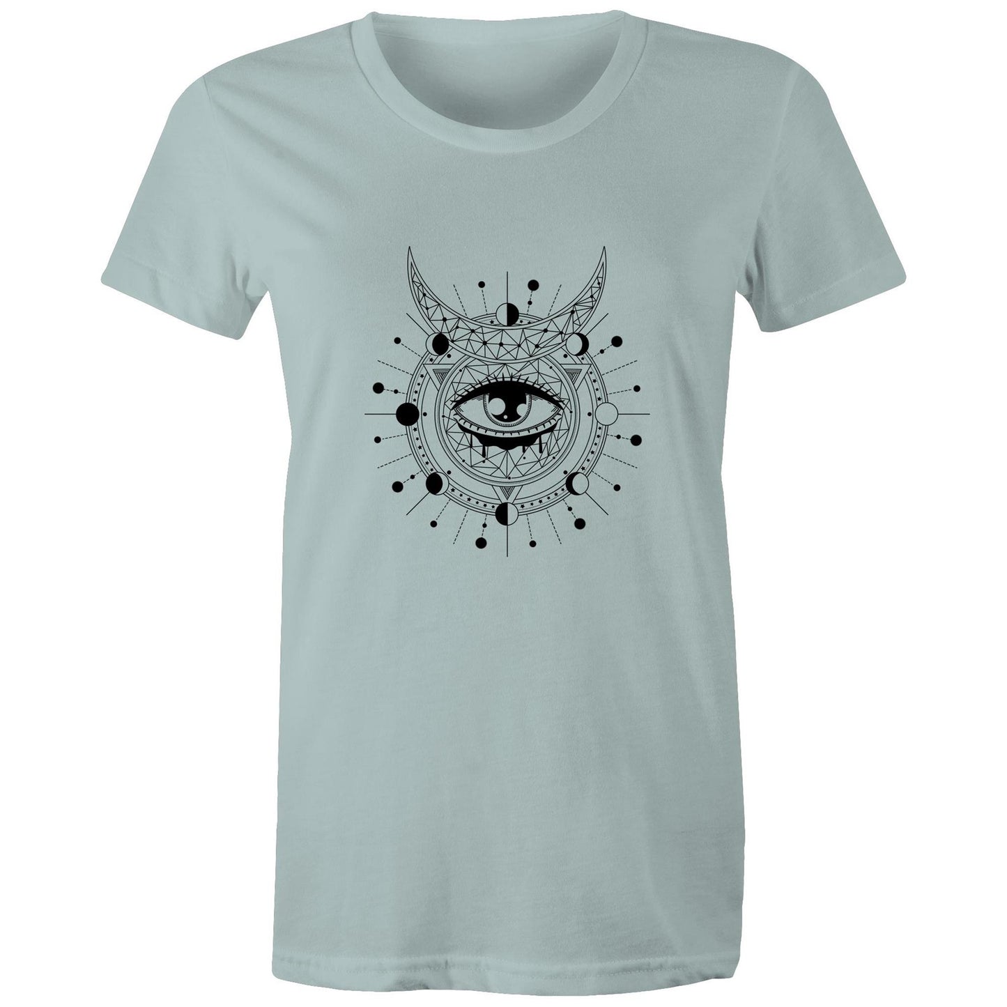 Women's Earthfolk T shirt - Divination - The Crescent Moon
