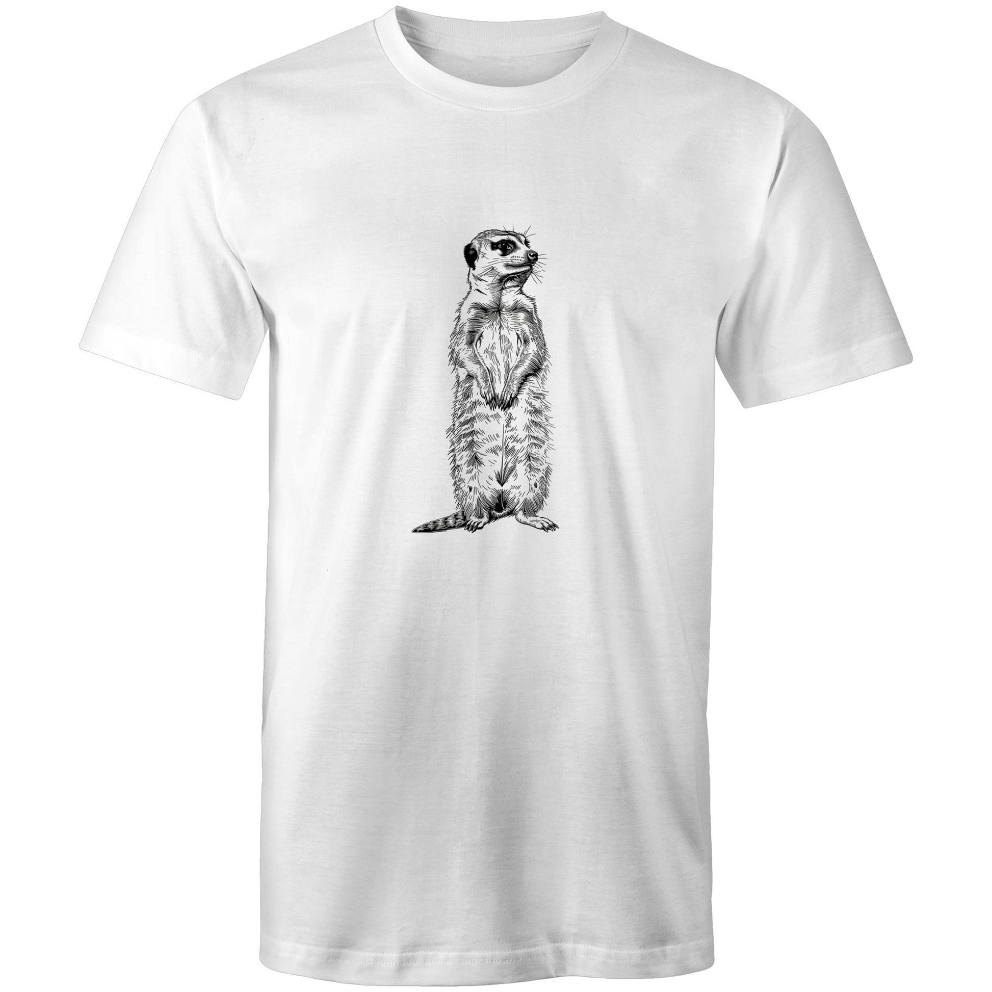Mens Earthfolk T shirt - Meerkat - The Crescent Moon
