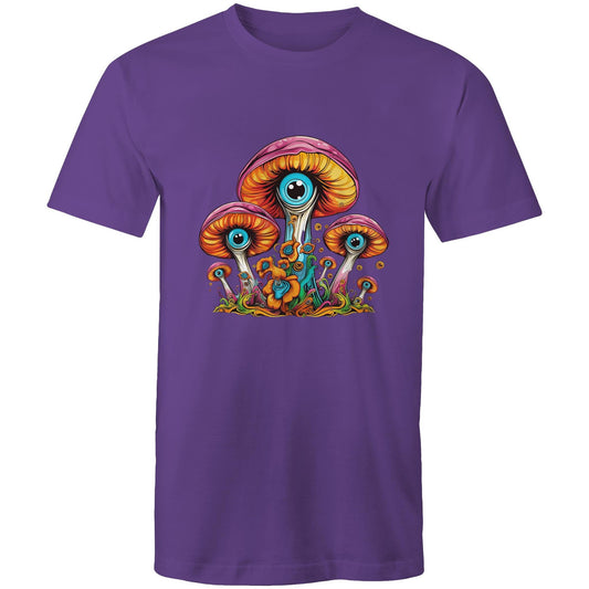Men's Earthfolk T shirt - Psychedelic Mushroom - The Crescent Moon