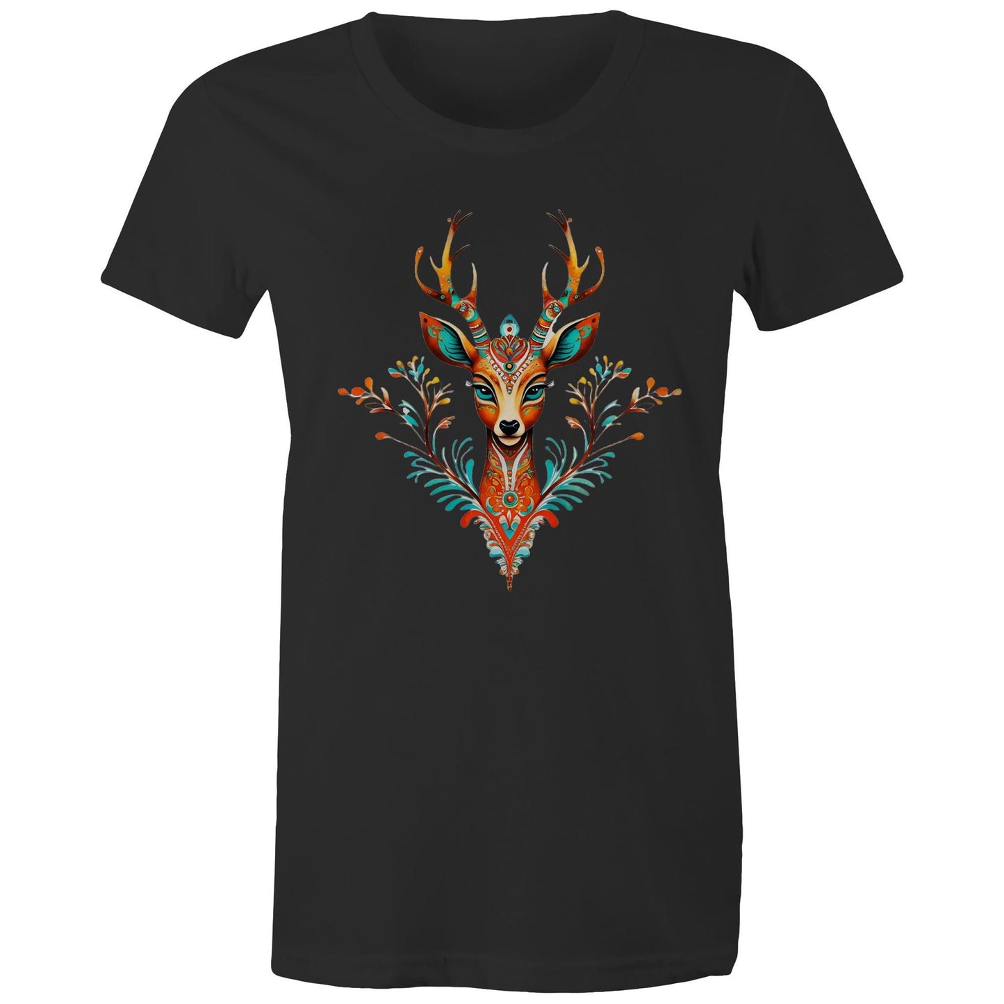 Women's Earthfolk T shirt - Spirit Animal - The Crescent Moon