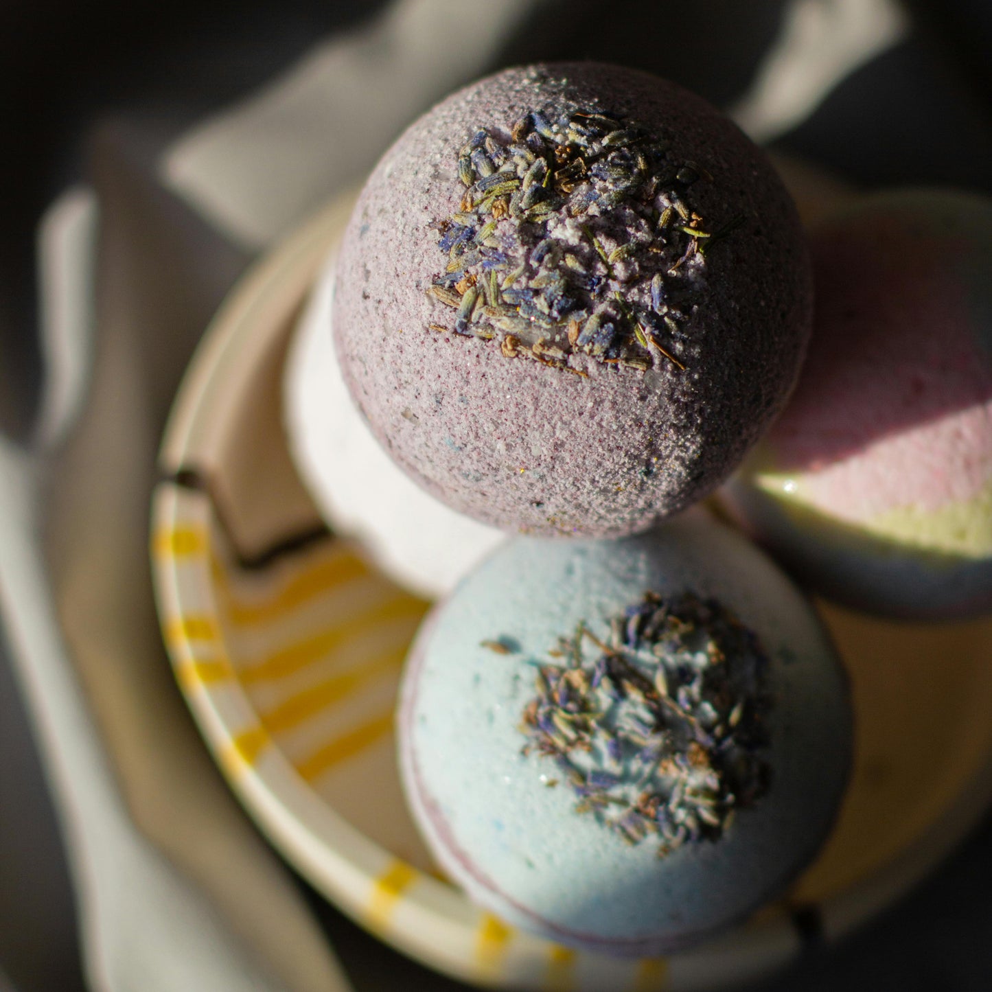 Bath Bomb - Clary Sage, Olive Oil and Himalayan Salt - The Crescent Moon