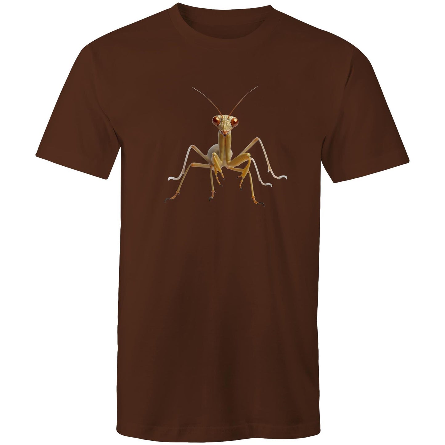 Men's Earthfolk Printed T shirt - Praying Mantis - The Crescent Moon