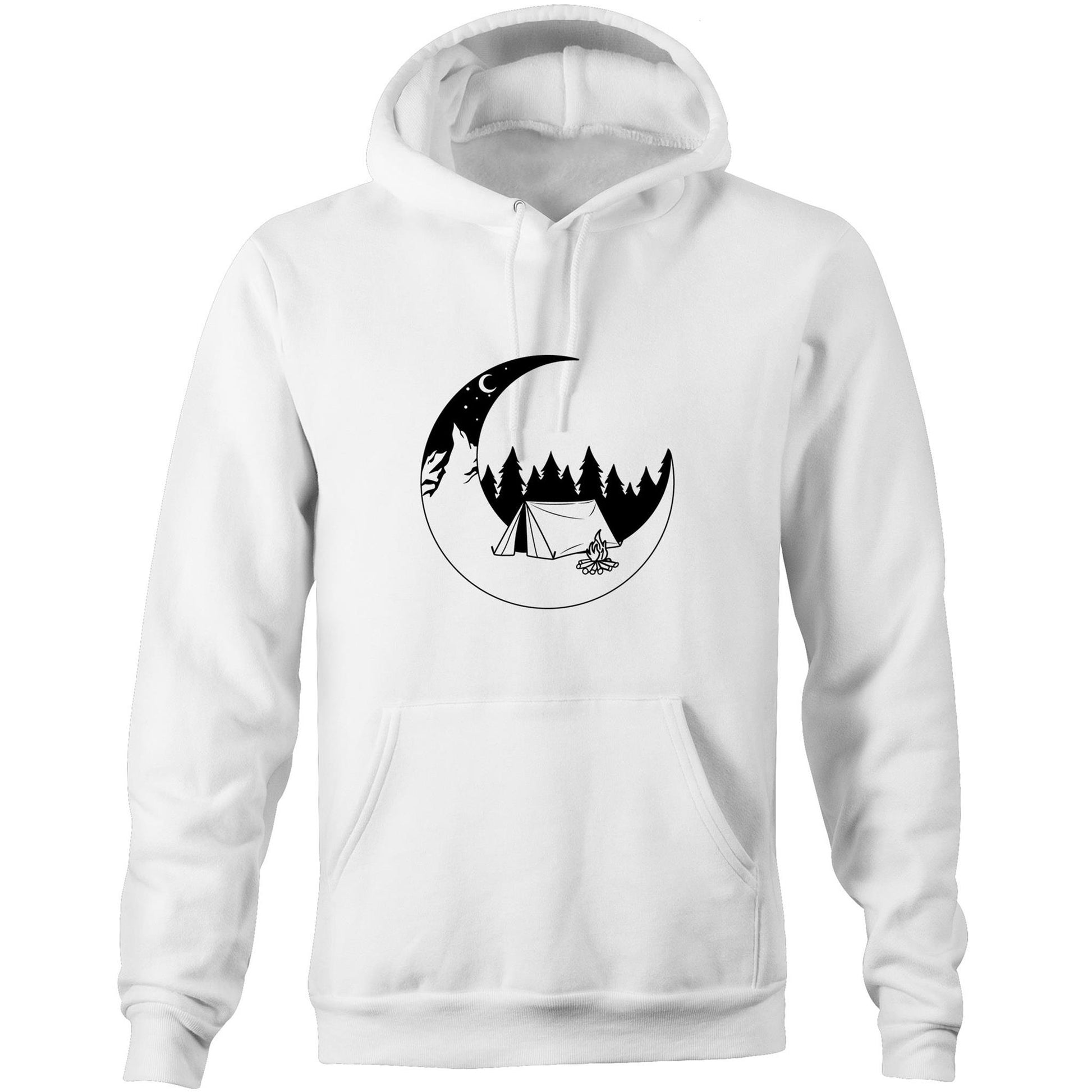 Unisex Earthfolk Hoodie - Moon Camper - The Crescent Moon