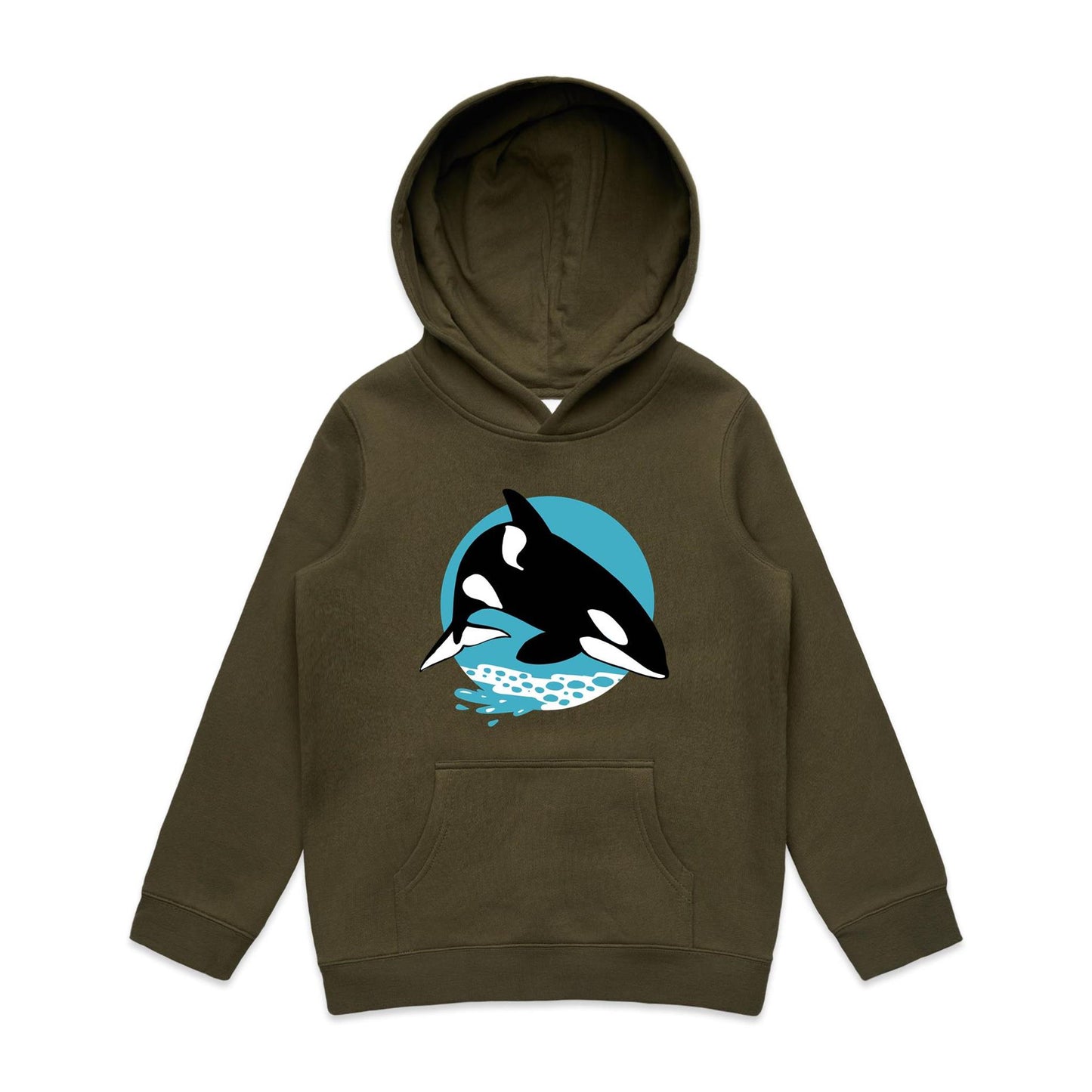 Kids Earthfolk Hoodie - Orca - The Crescent Moon