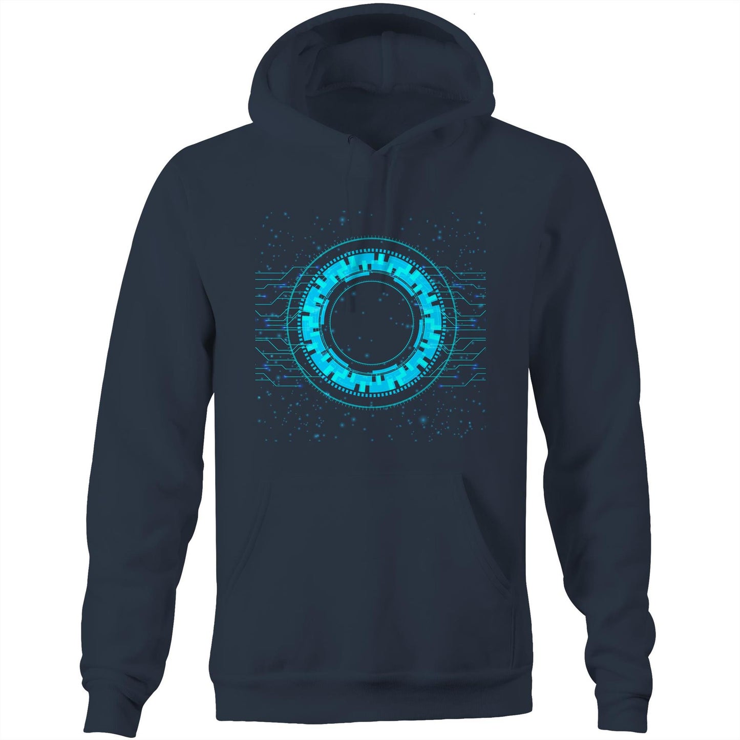 Unisex Earthfolk Hoodie - Reality of Technology - The Crescent Moon