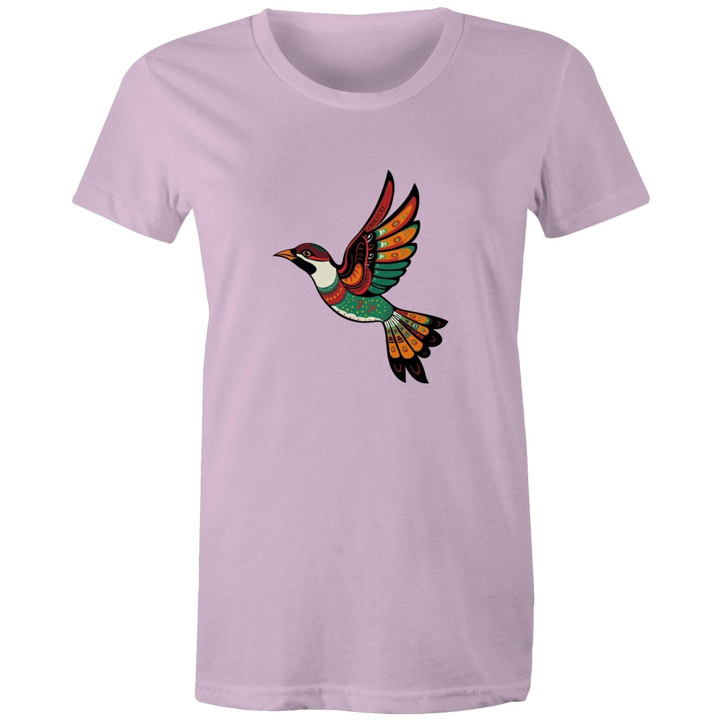 Women's Earthfolk T shirt - Song Bird - The Crescent Moon