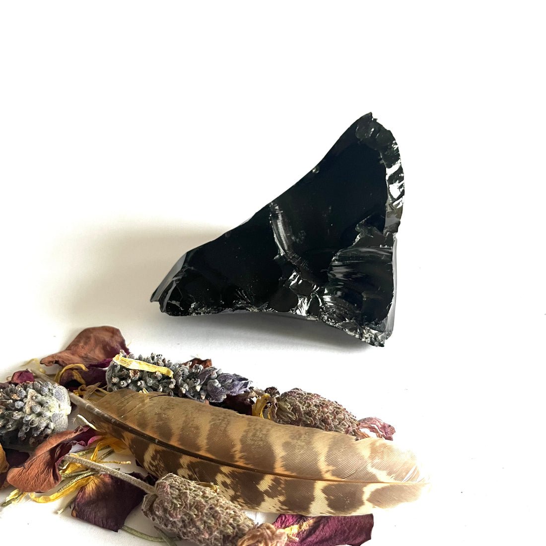 Black Obsidian Rough - The Crescent Moon