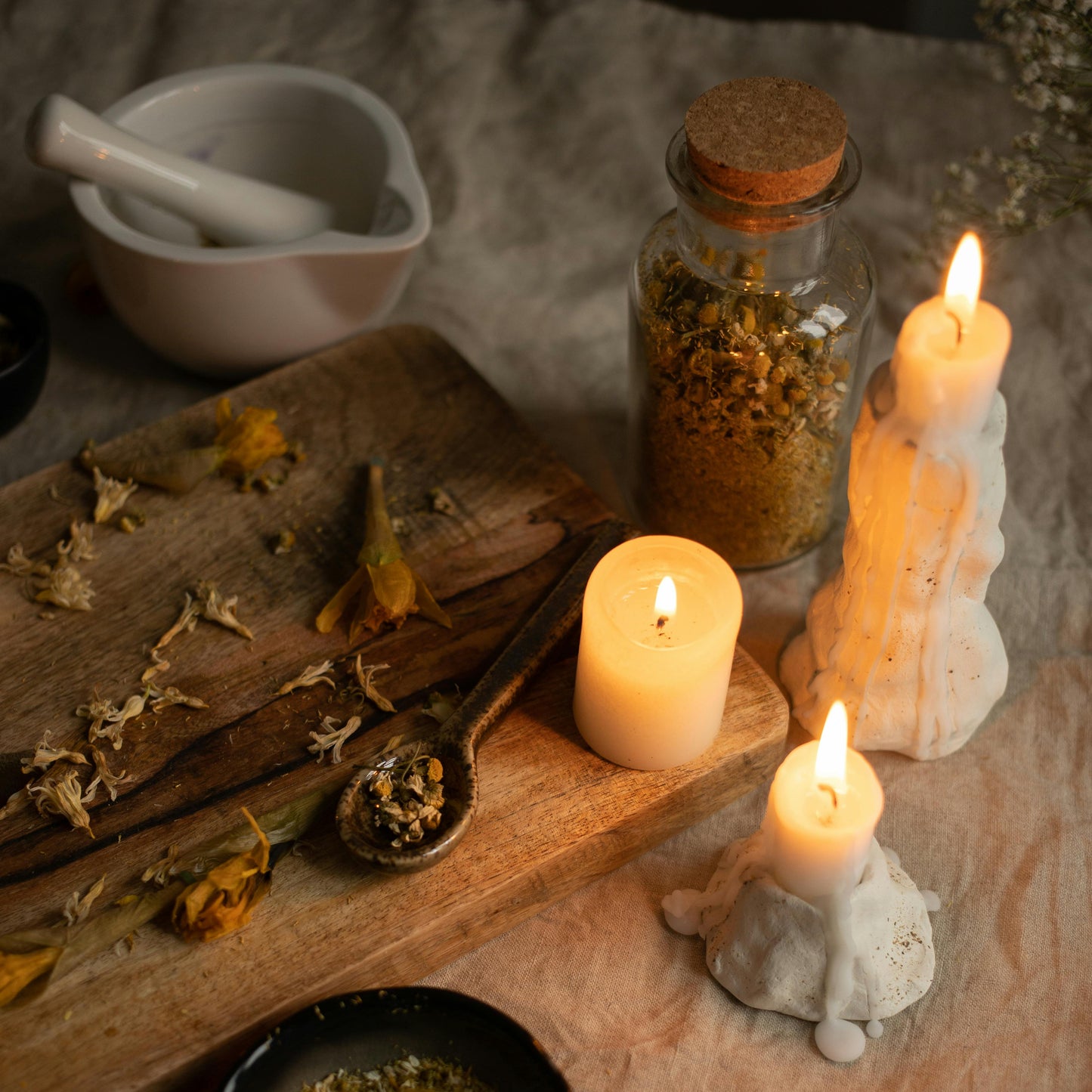 candle and herb magic