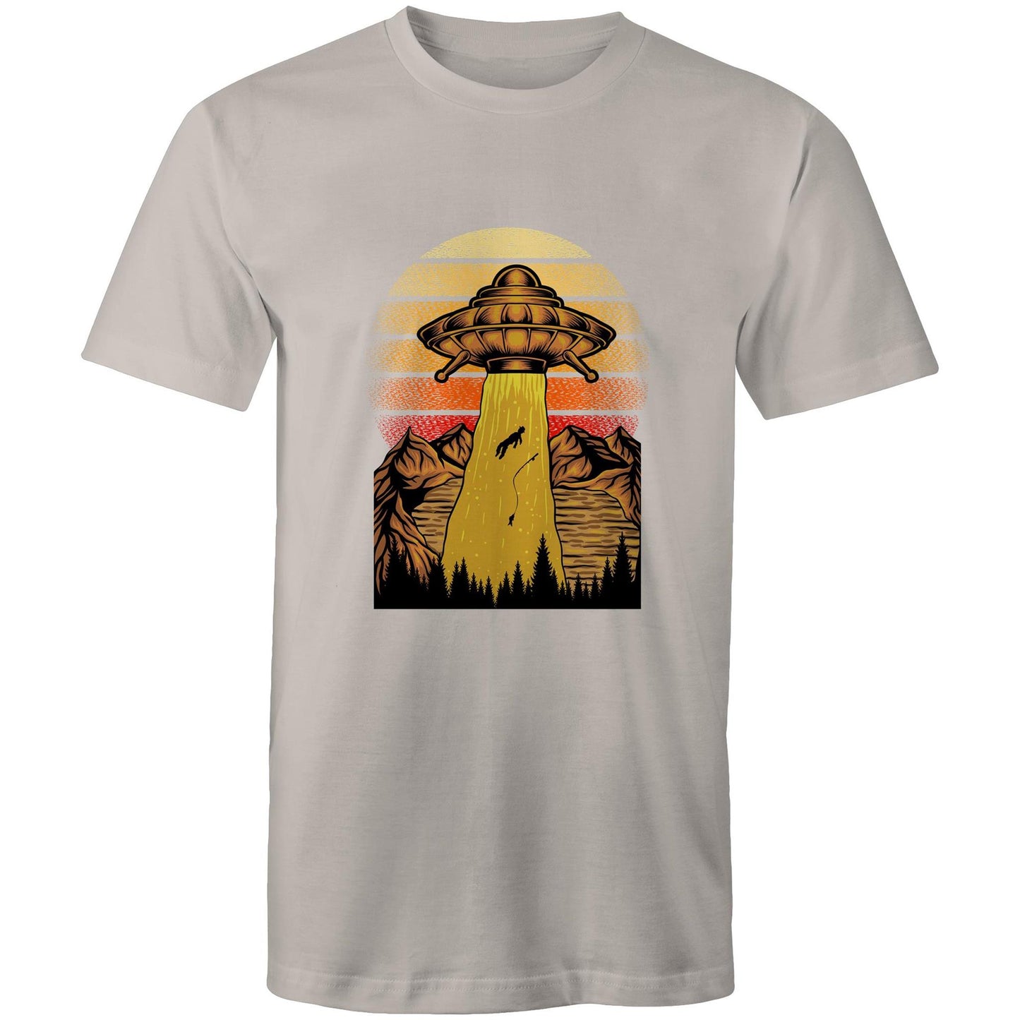Men's Earthfolk T shirt - Beam Me Up - The Crescent Moon