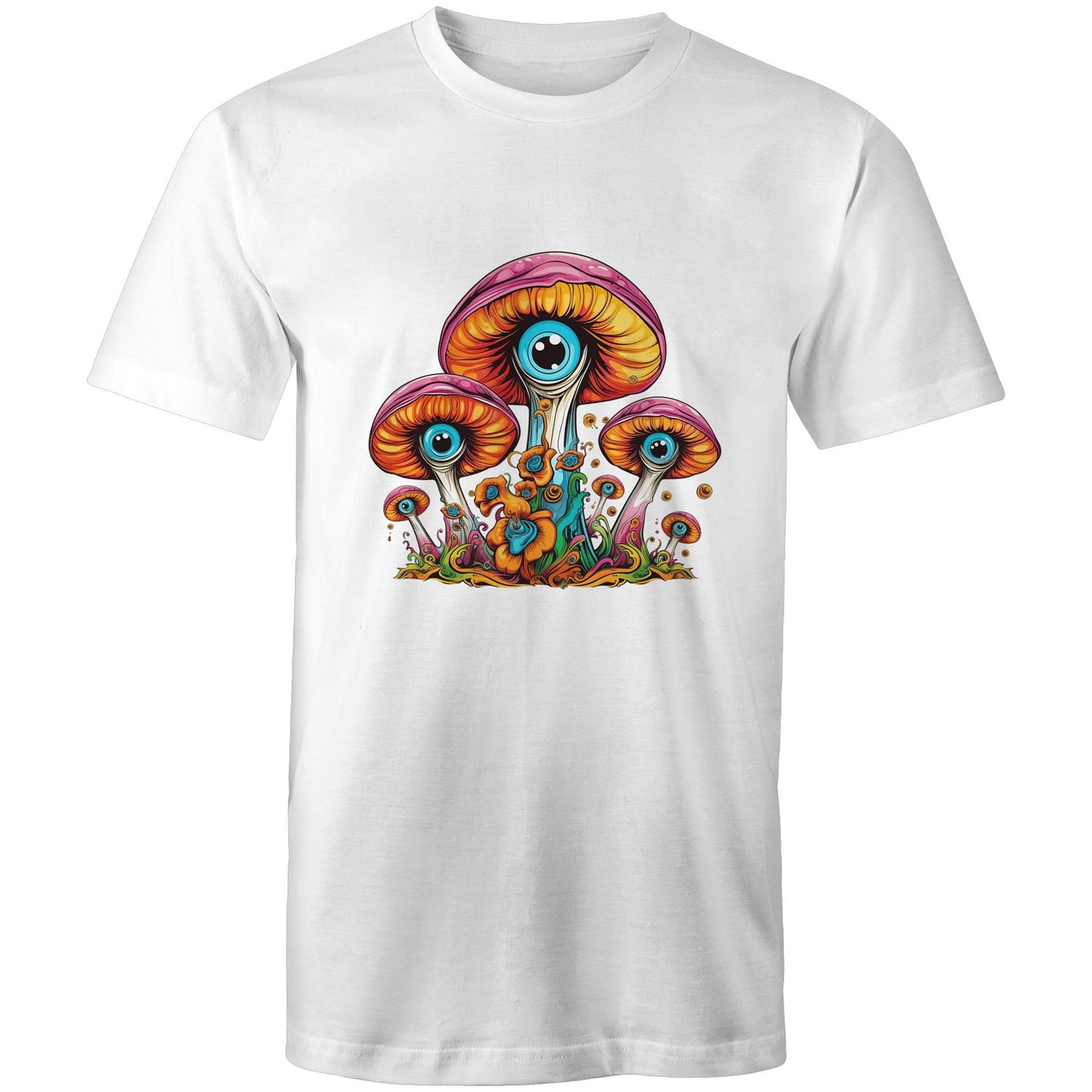 Men's Earthfolk T shirt - Psychedelic Mushroom - The Crescent Moon