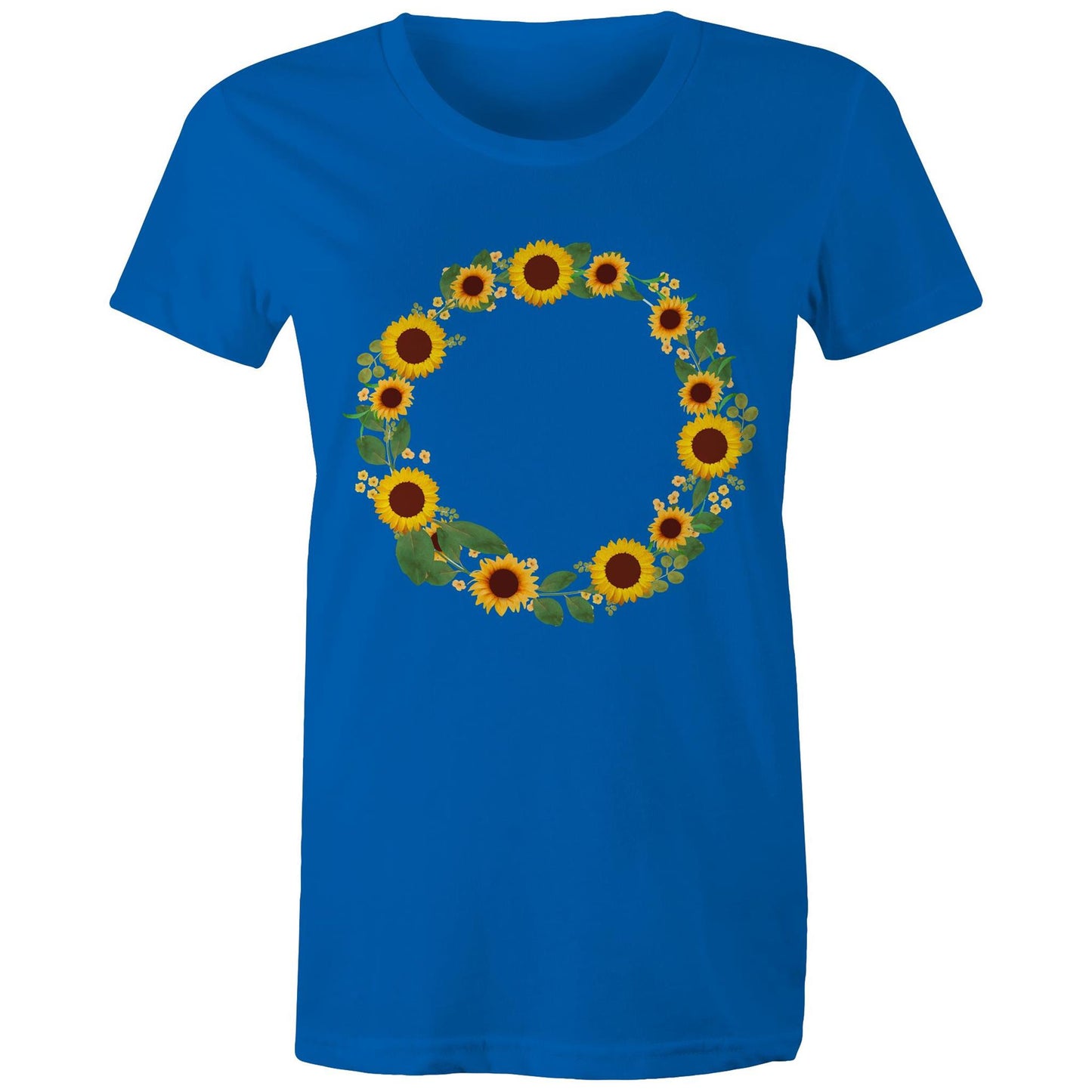 Women's Earthfolk T shirt - Sunflower Fairy Ring - The Crescent Moon