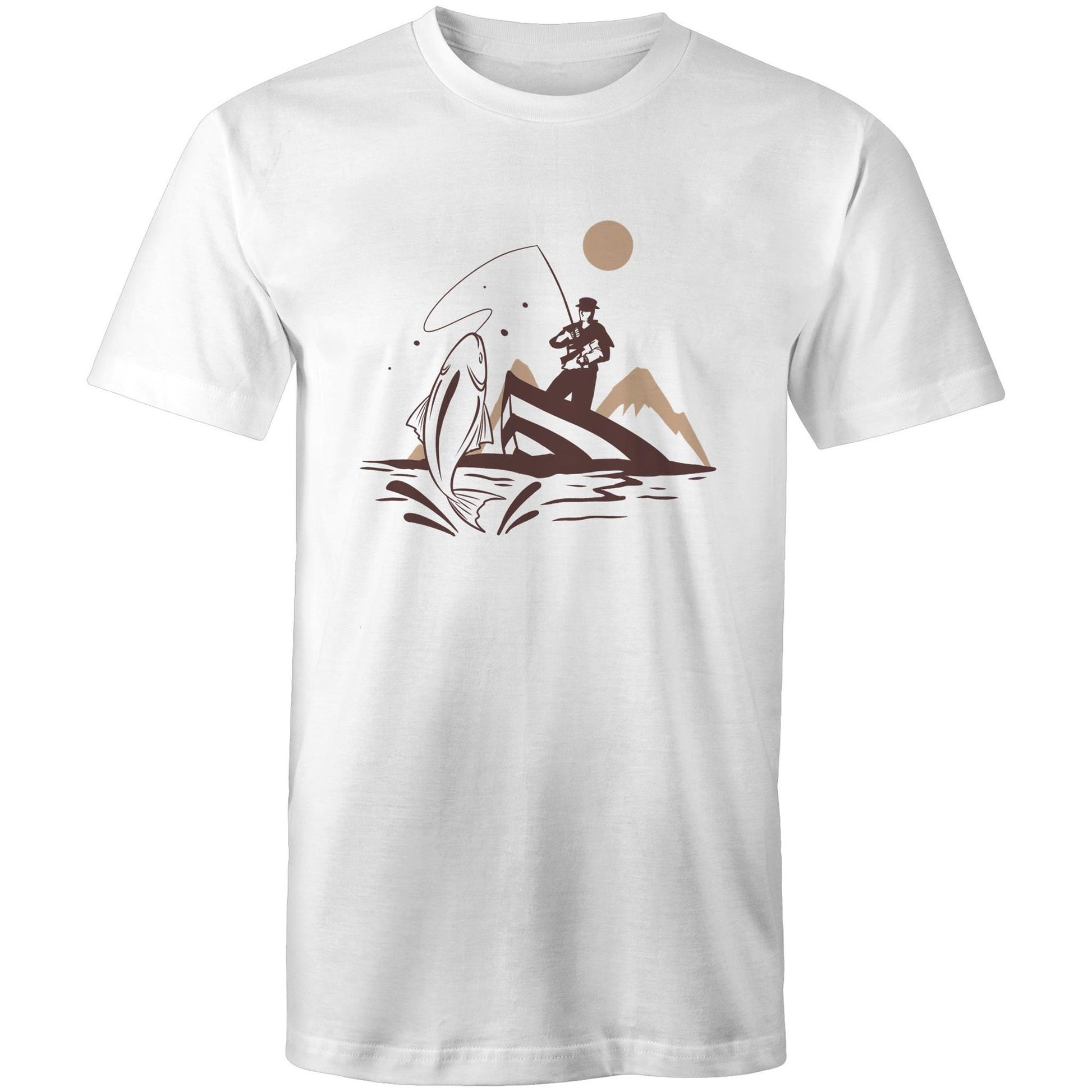 Men's Earthfolk T shirt - Catch of the Day - The Crescent Moon