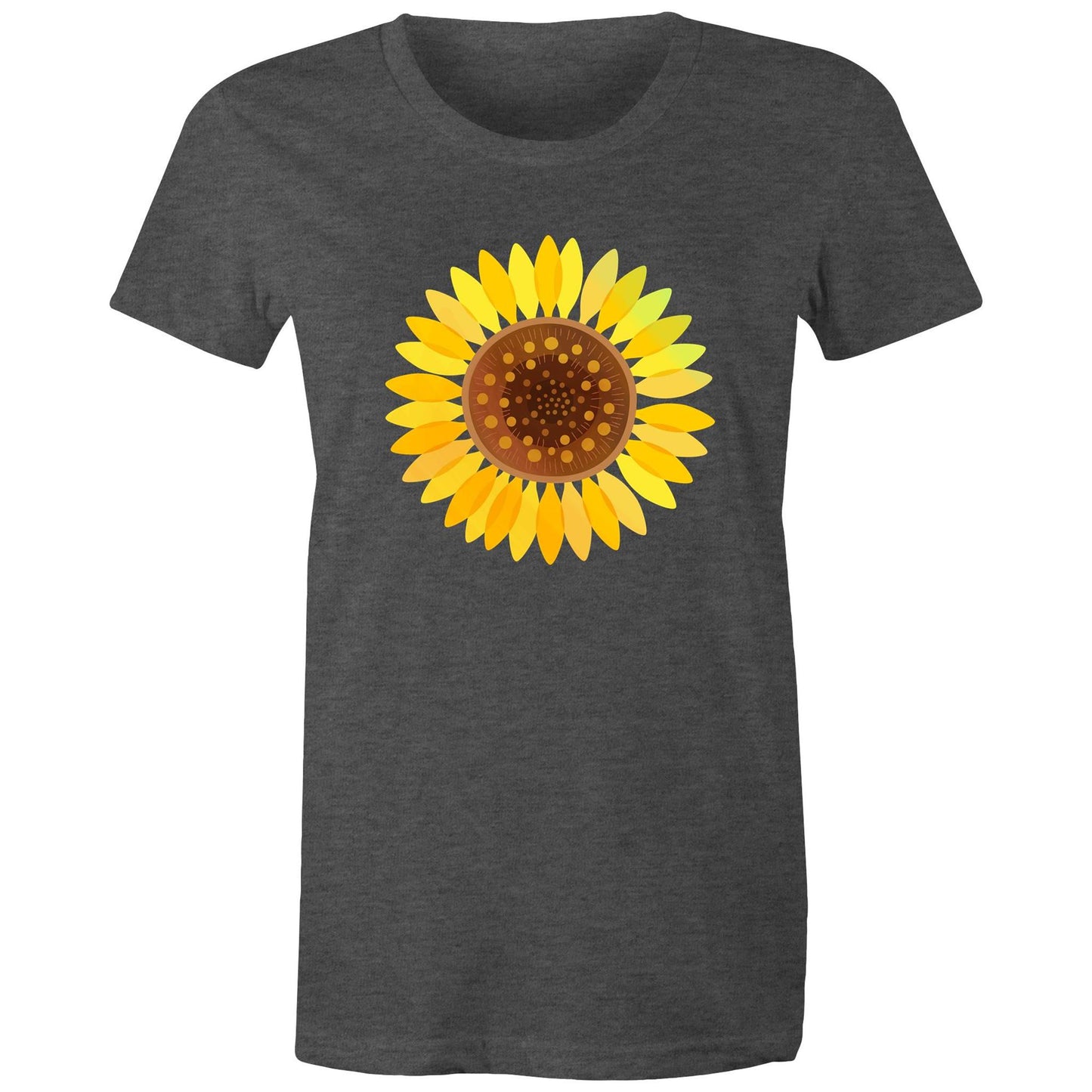 Women's Earthfolk T shirt - Sunflower - The Crescent Moon