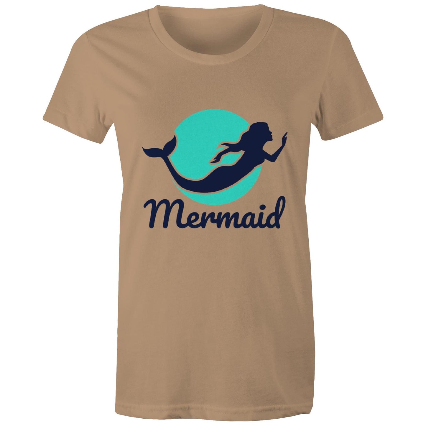 Women's Earthfolk Printed T shirt - Mermaid - The Crescent Moon