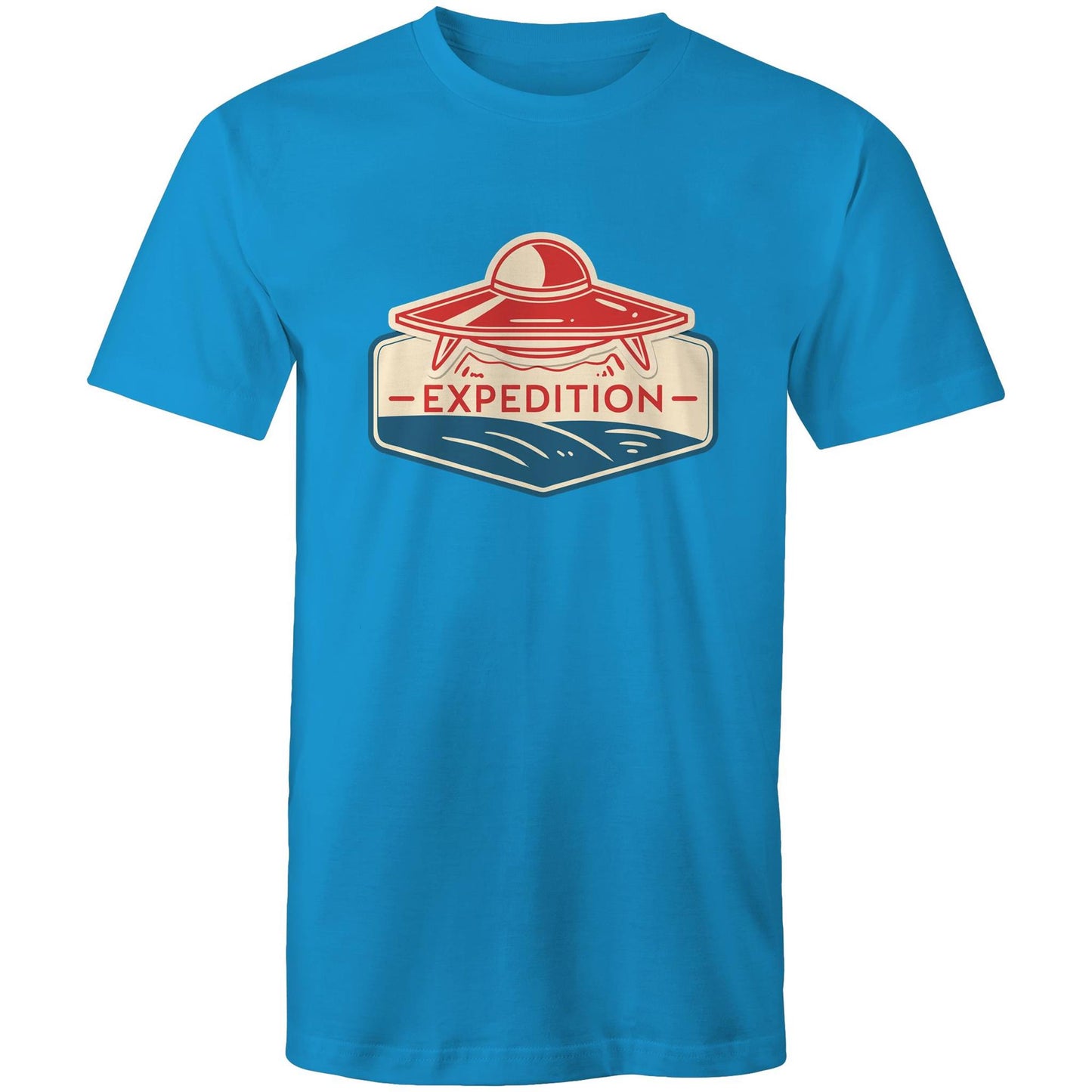 Men's Earthfolk T shirt - Alien Expedition - The Crescent Moon