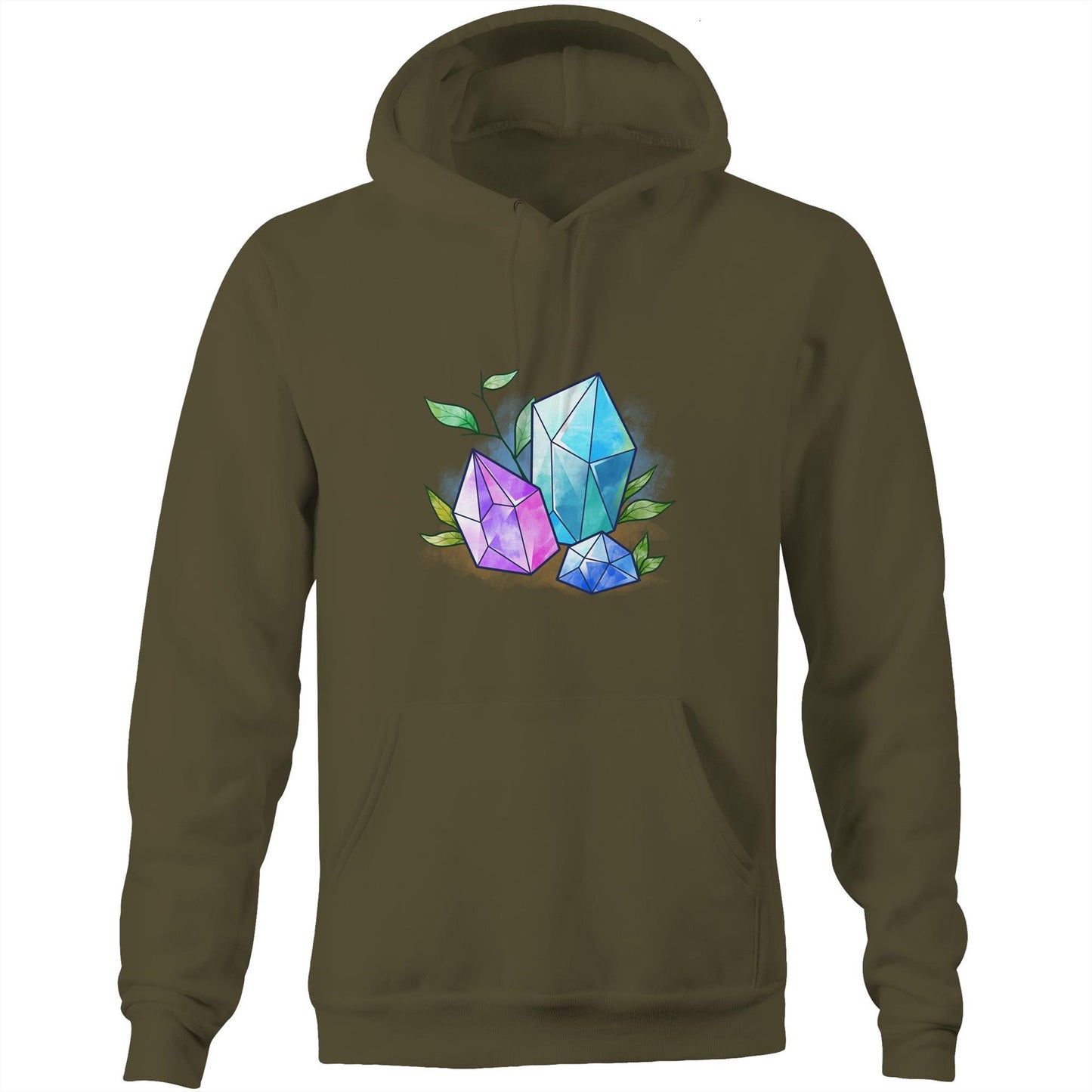 Unisex Earthfolk Hoodie - Water Crystals - The Crescent Moon