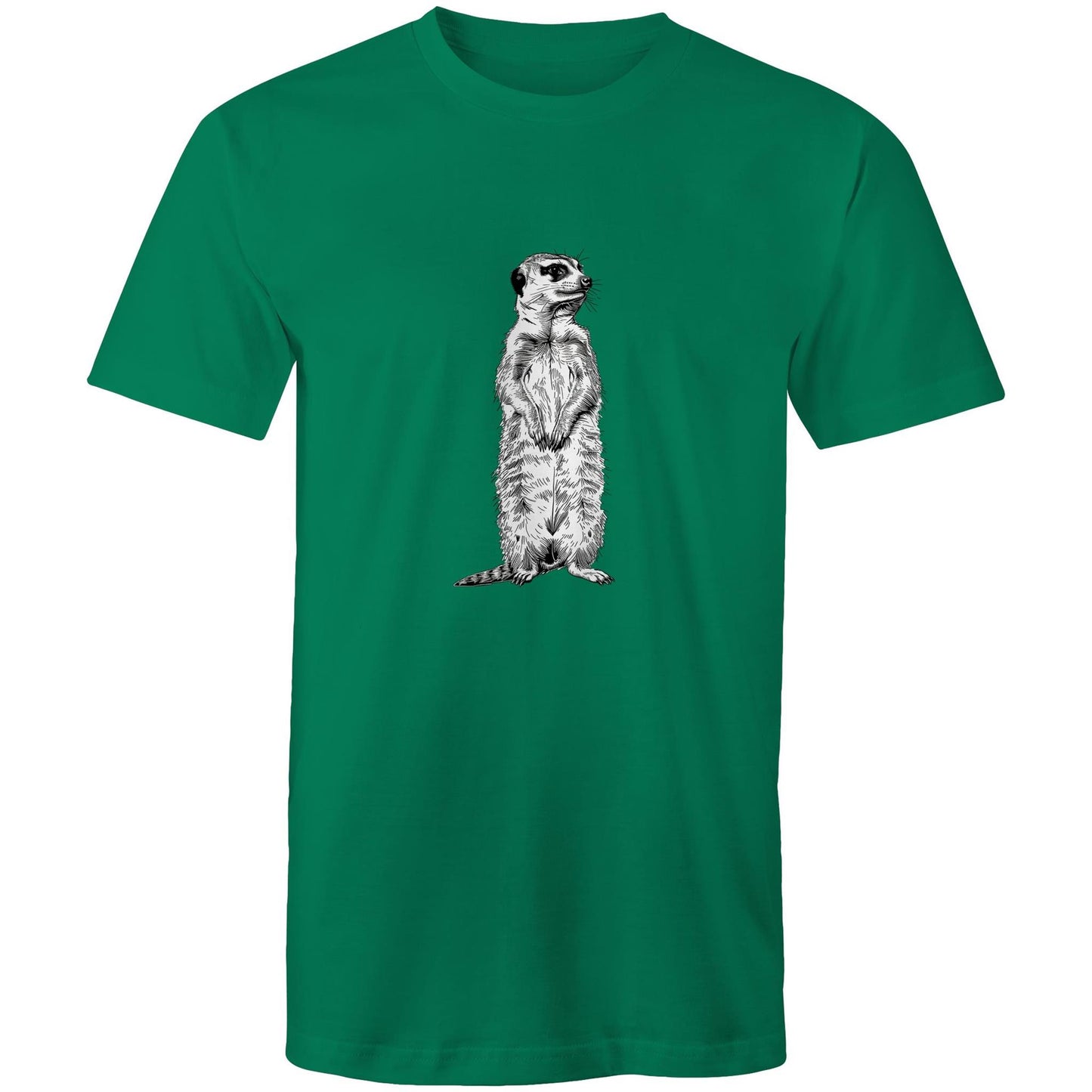 Mens Earthfolk T shirt - Meerkat - The Crescent Moon