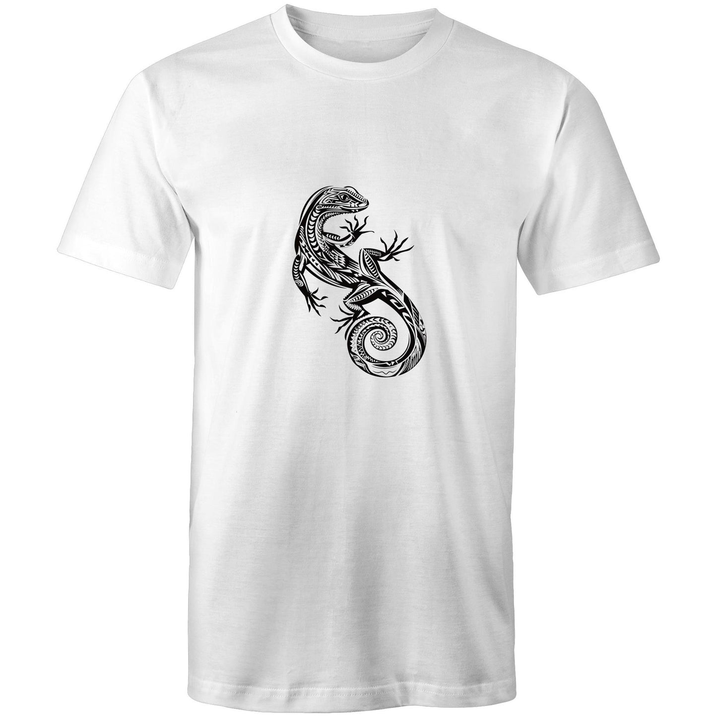 Men's Earthfolk T shirt - Totem Gecko - The Crescent Moon