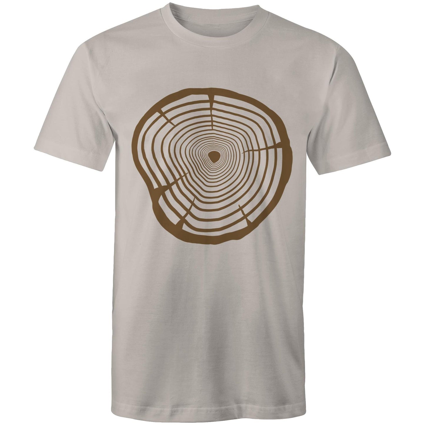 Men's Earthfolk T shirt - Wood Grain - The Crescent Moon