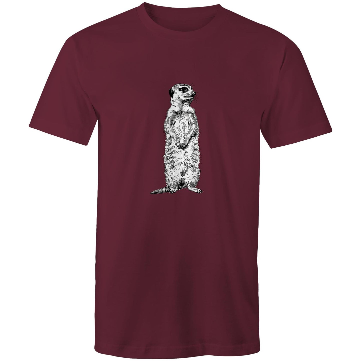 Mens Earthfolk T shirt - Meerkat - The Crescent Moon