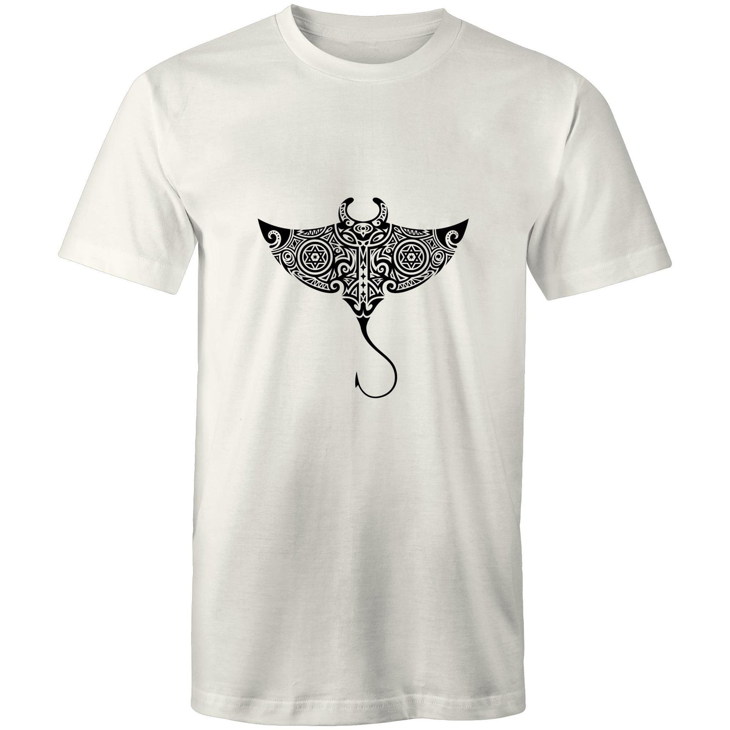 Men's Earthfolk T shirt - Totem Sting Ray - The Crescent Moon