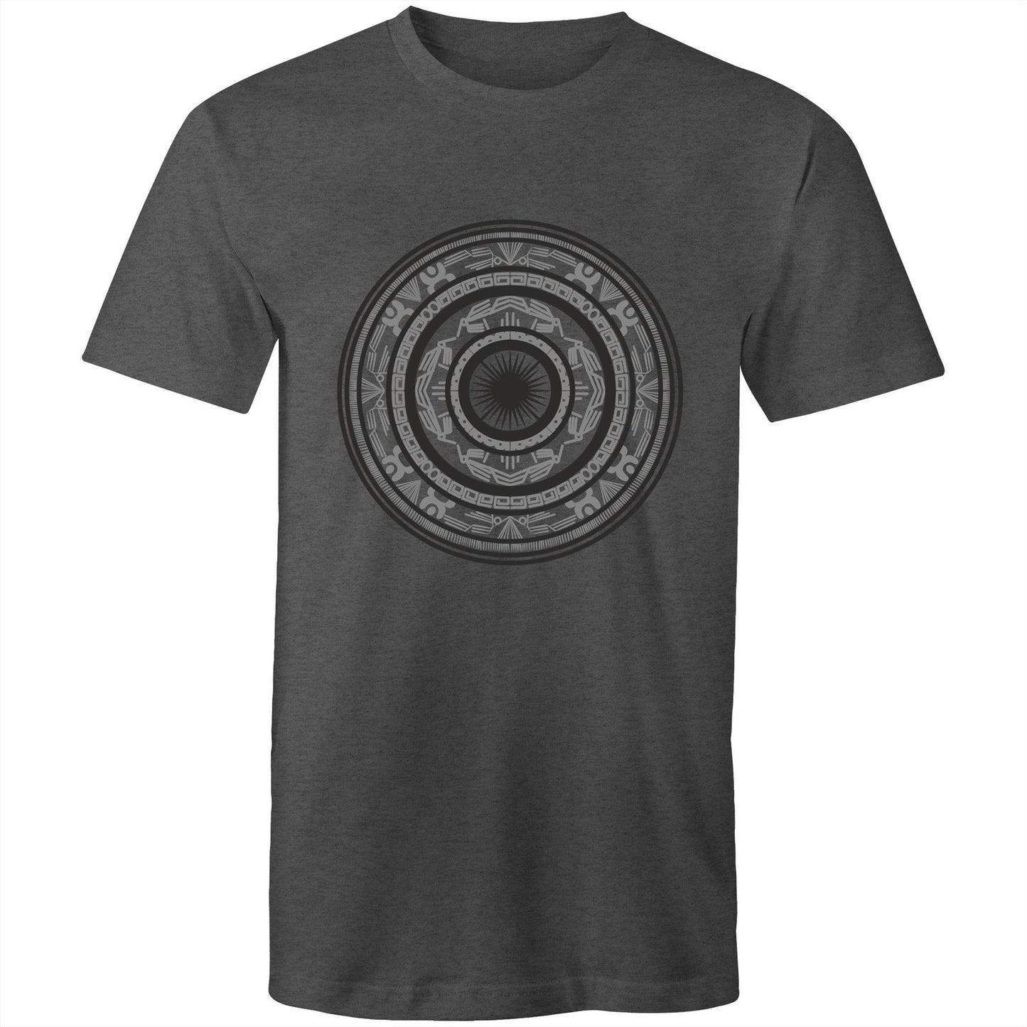 Men's Earthfolk T shirt - Totem Drum - The Crescent Moon