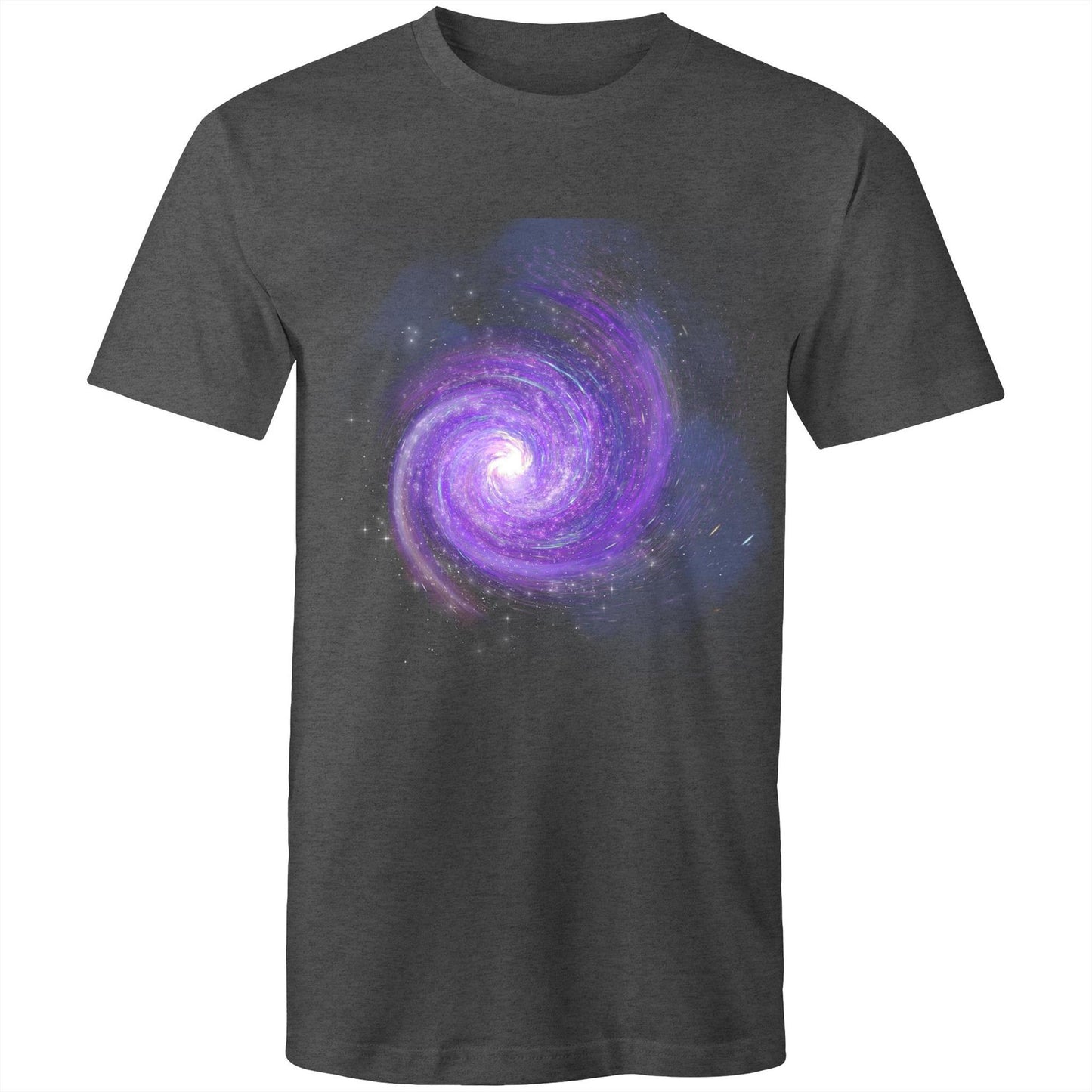 Men's Earthfolk Printed T shirt - Purple Galaxy - The Crescent Moon