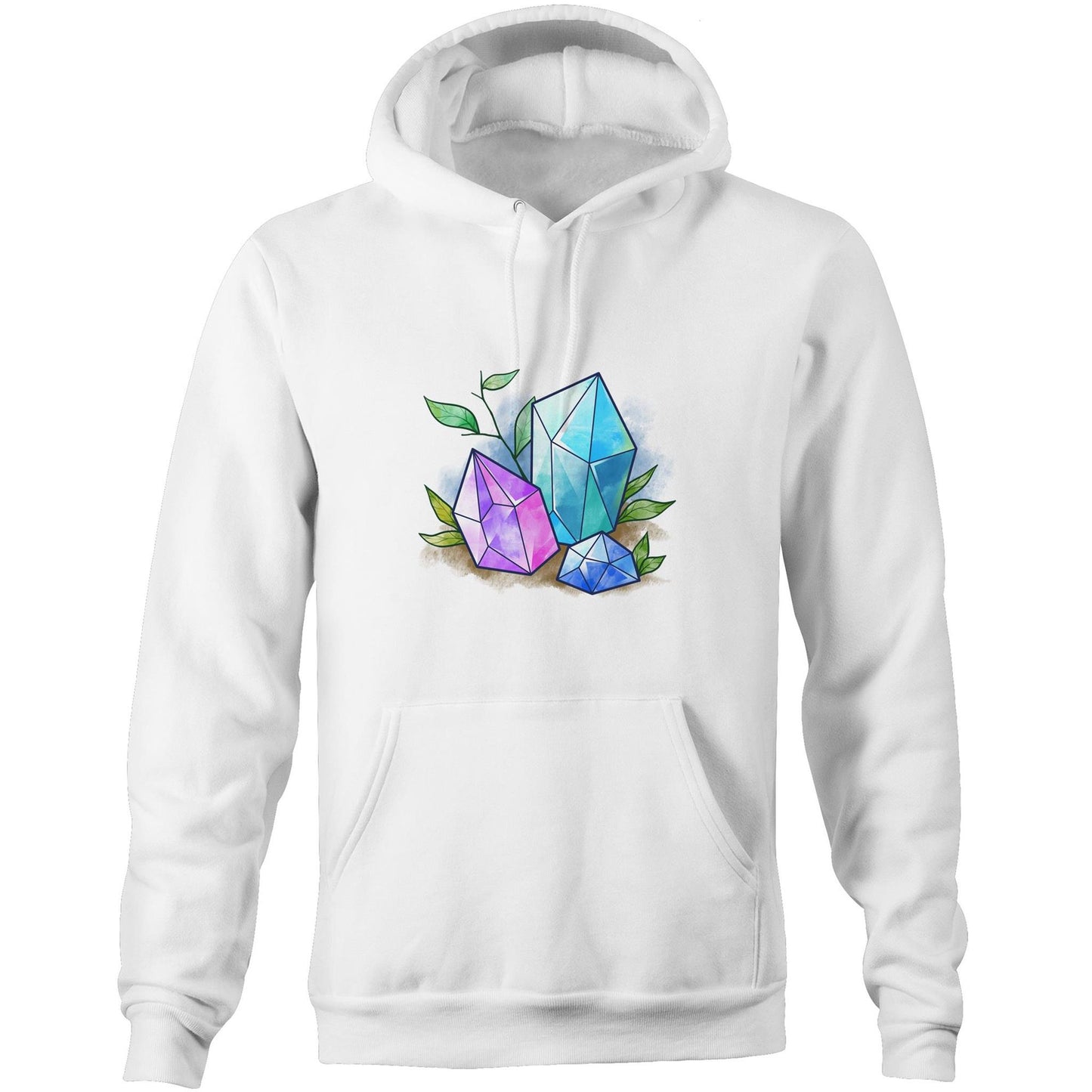 Unisex Earthfolk Hoodie - Water Crystals - The Crescent Moon
