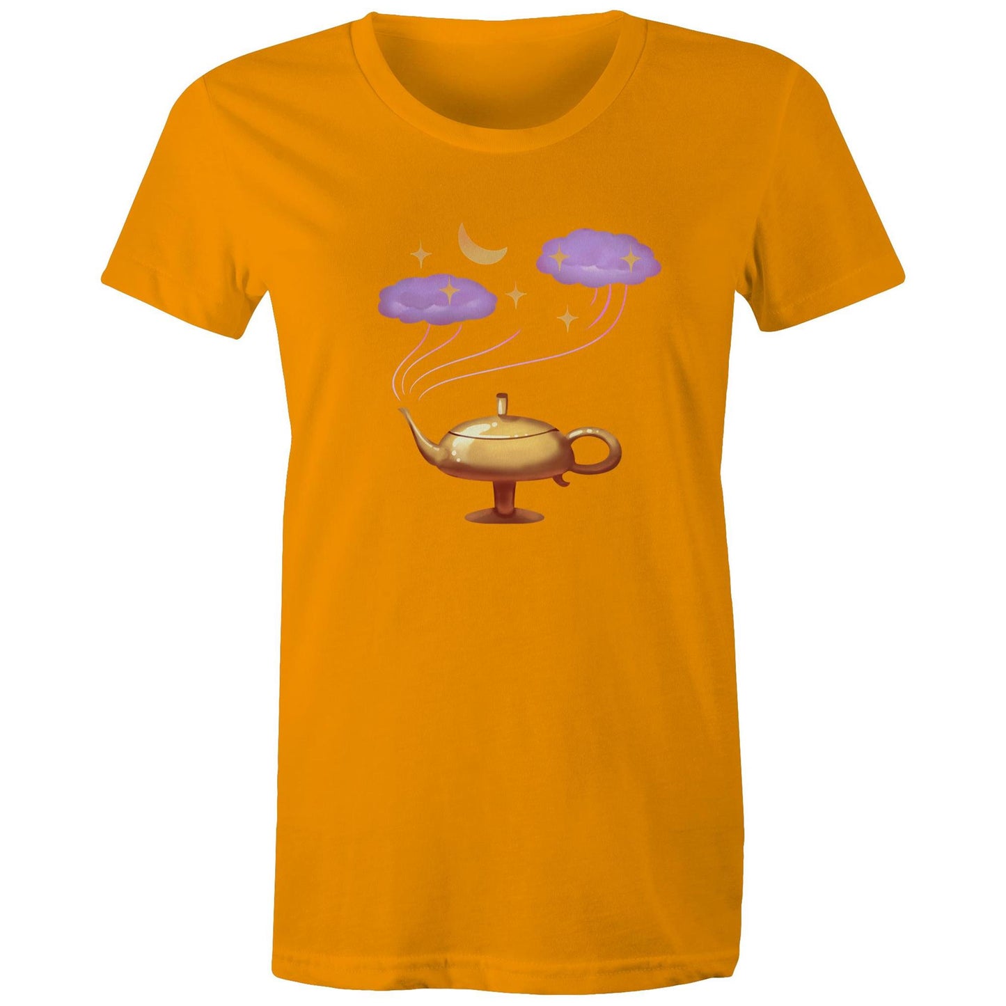 Women's Earthfolk T shirt - 3 Wishes - The Crescent Moon