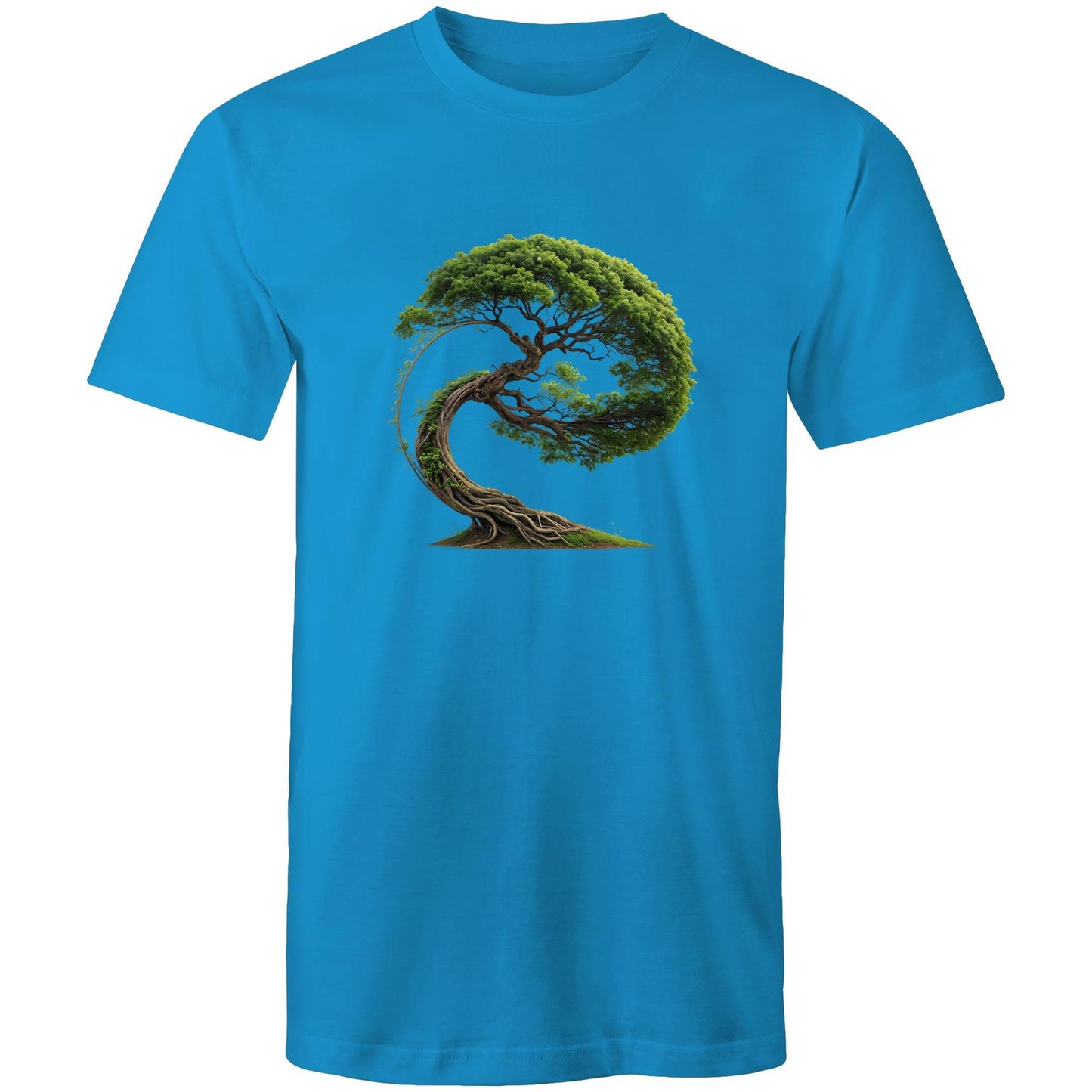 Men's Earthfolk T shirt - Swept in Motion - The Crescent Moon