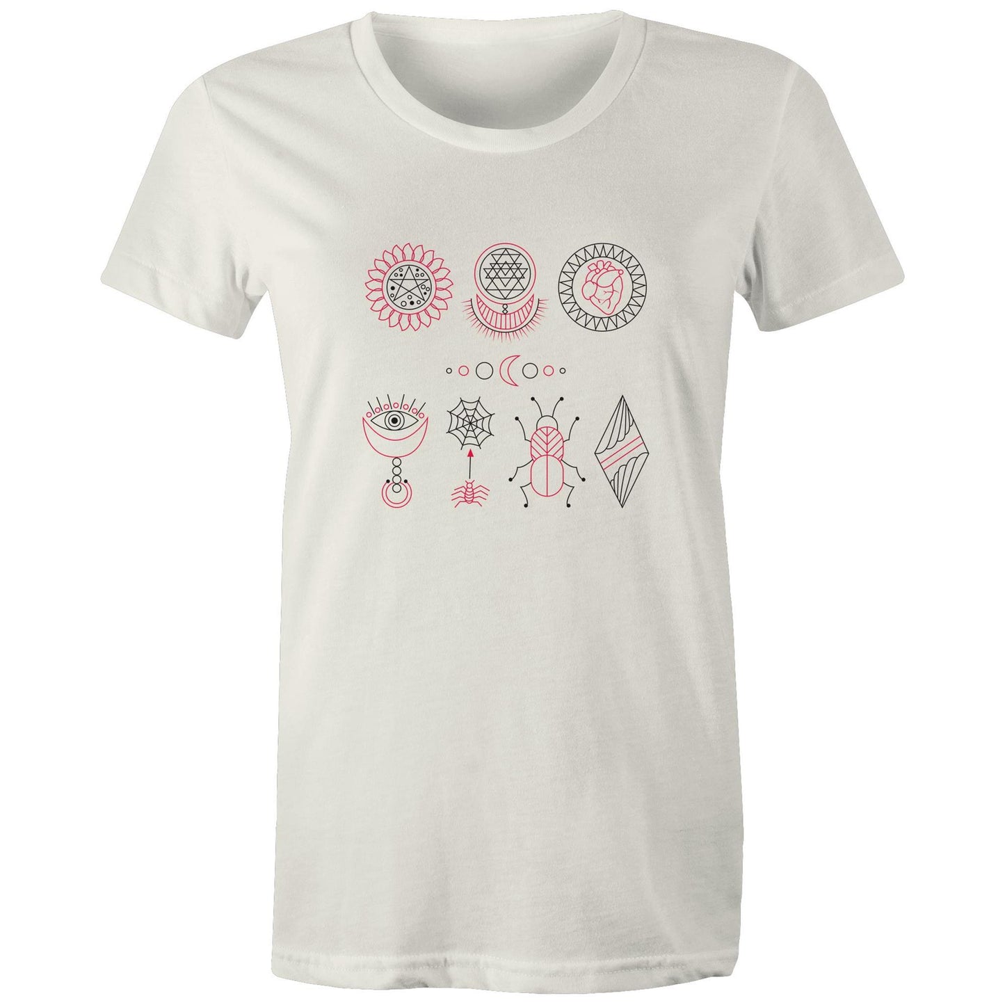 Women's Earthfolk Printed t shirt - Esoteric Symbols