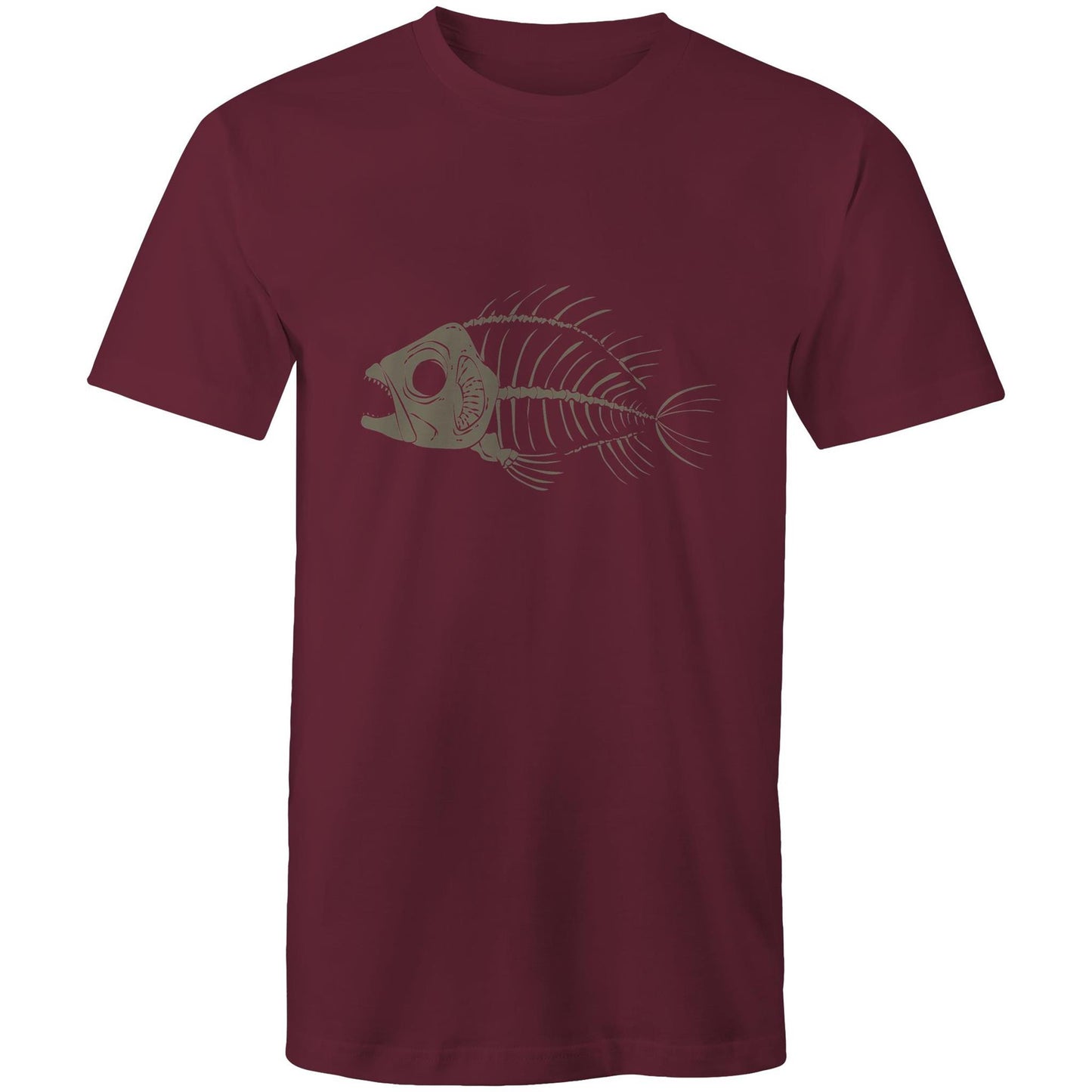 Men's Earthfolk T shirt - Fish Bones - The Crescent Moon