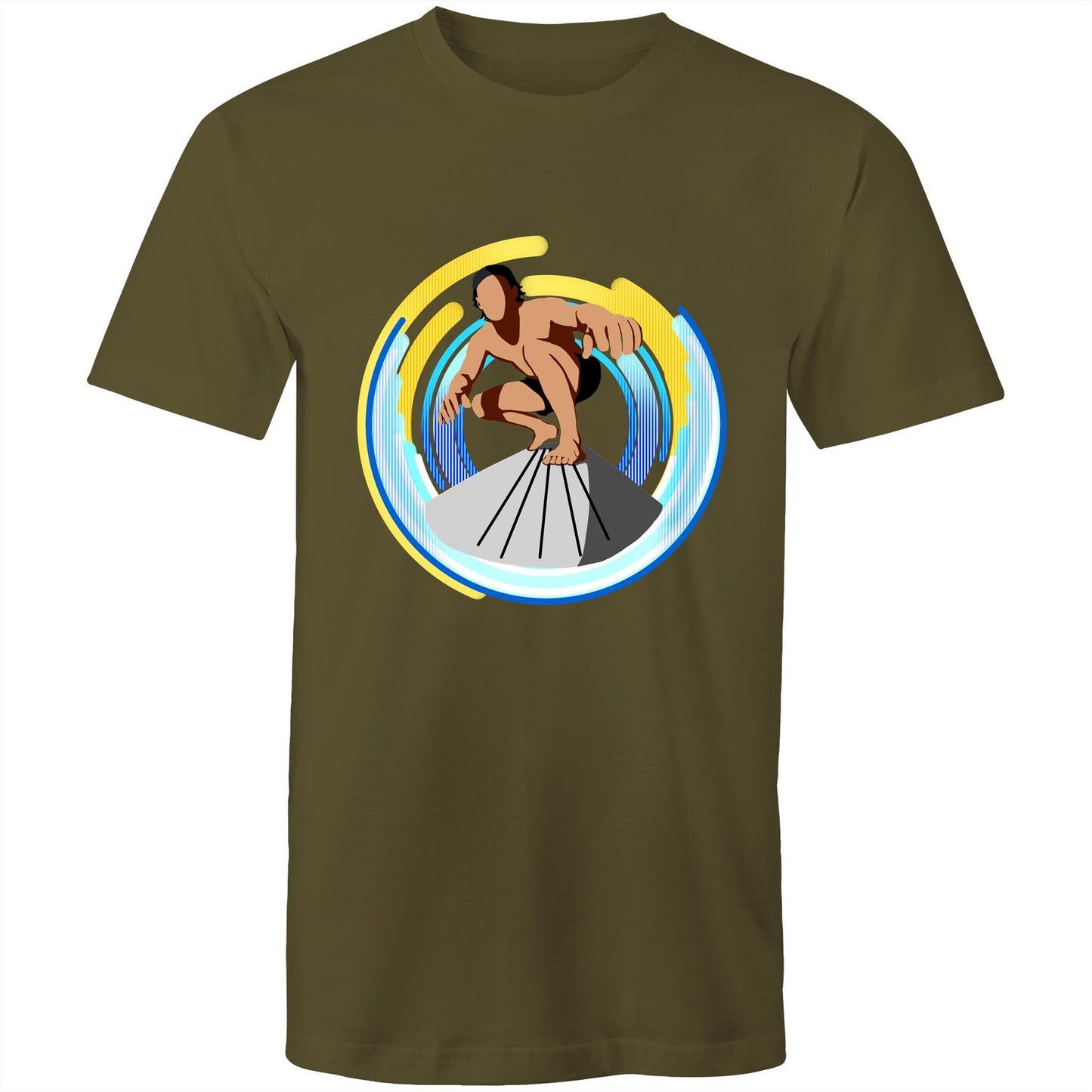 Men's Earthfolk T shirt - Green Room - The Crescent Moon