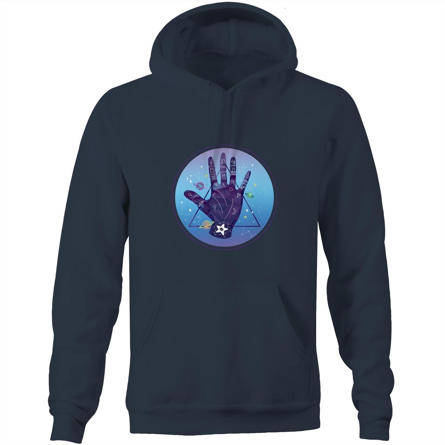 Unisex earthfolk Hoodie - Palmistry - The Crescent Moon