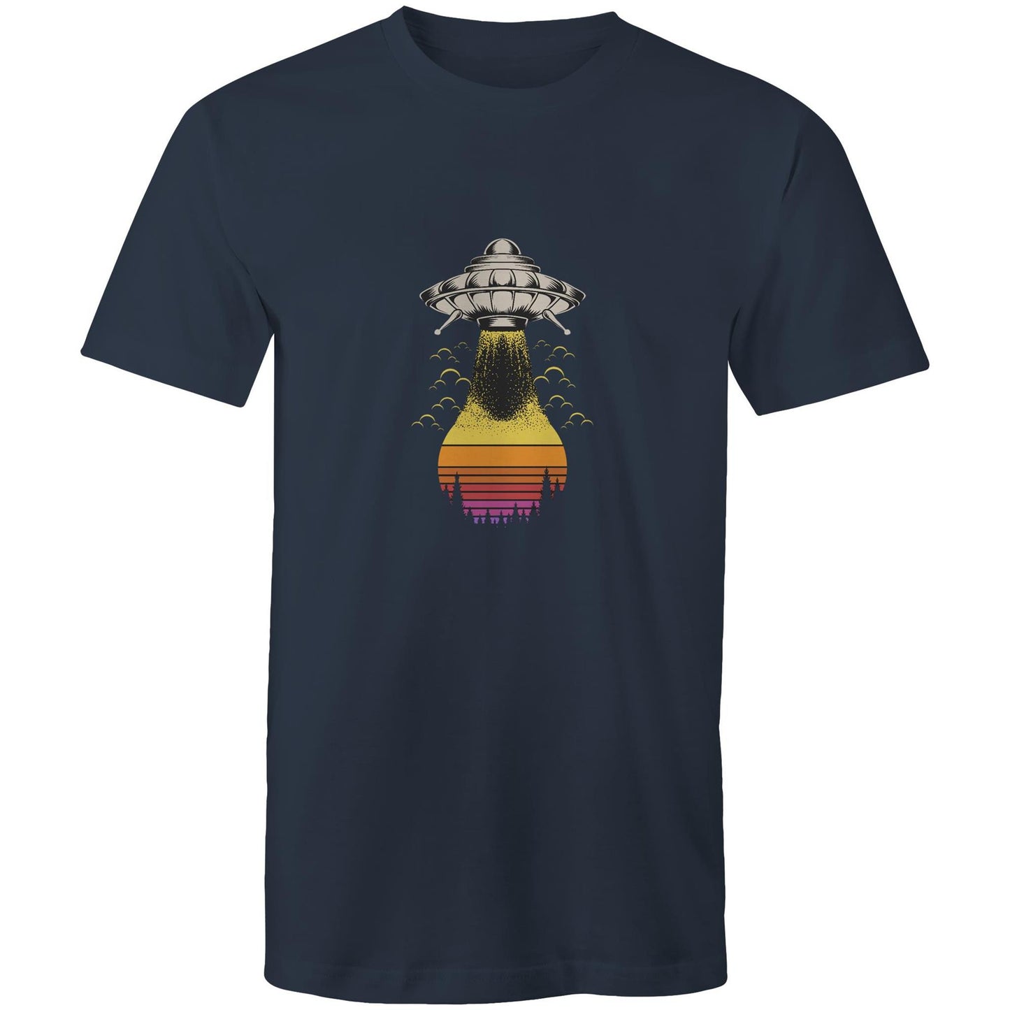 Men's Earthfolk Printed T shirt - Alien Summer - The Crescent Moon