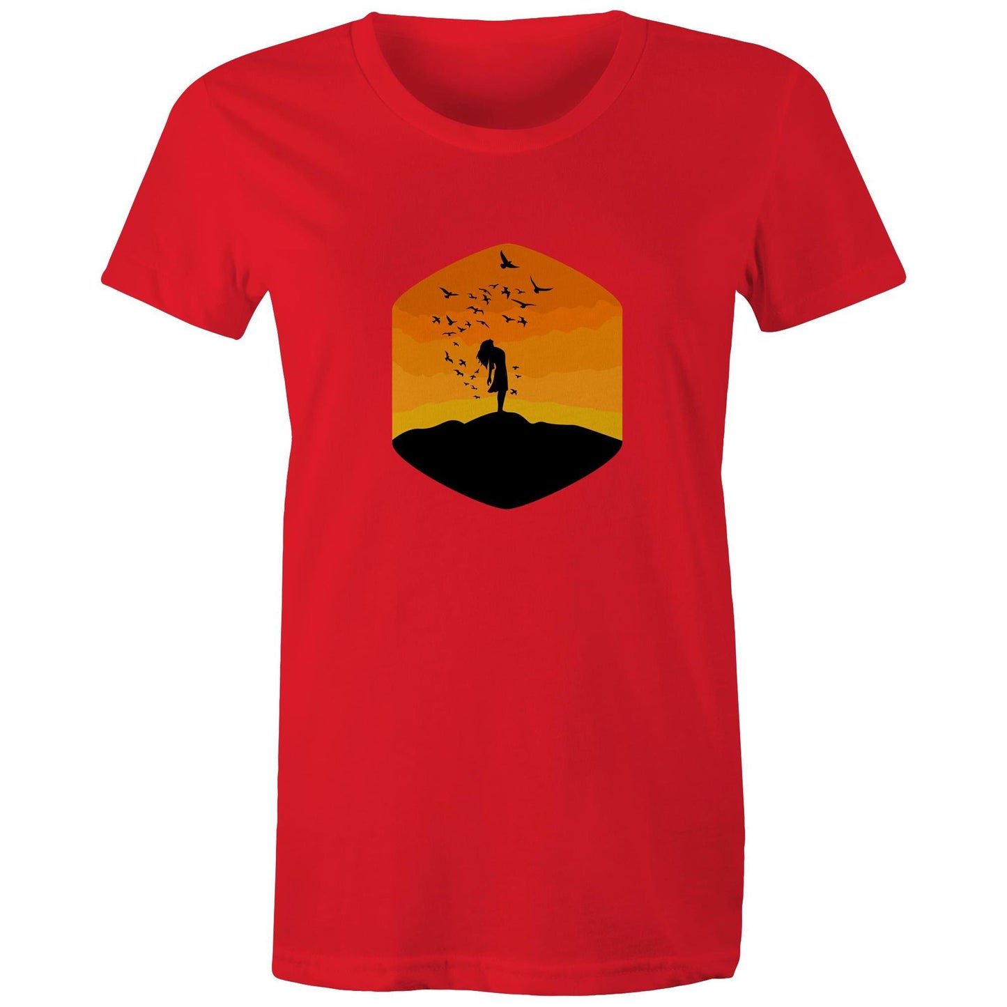 Women's Earthfolk Printed T shirt - Freedom